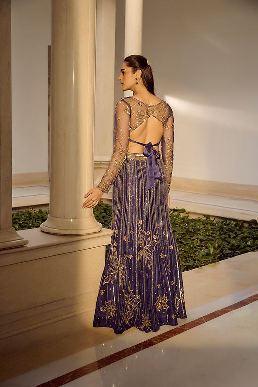 Glam Blue Lehenga Set