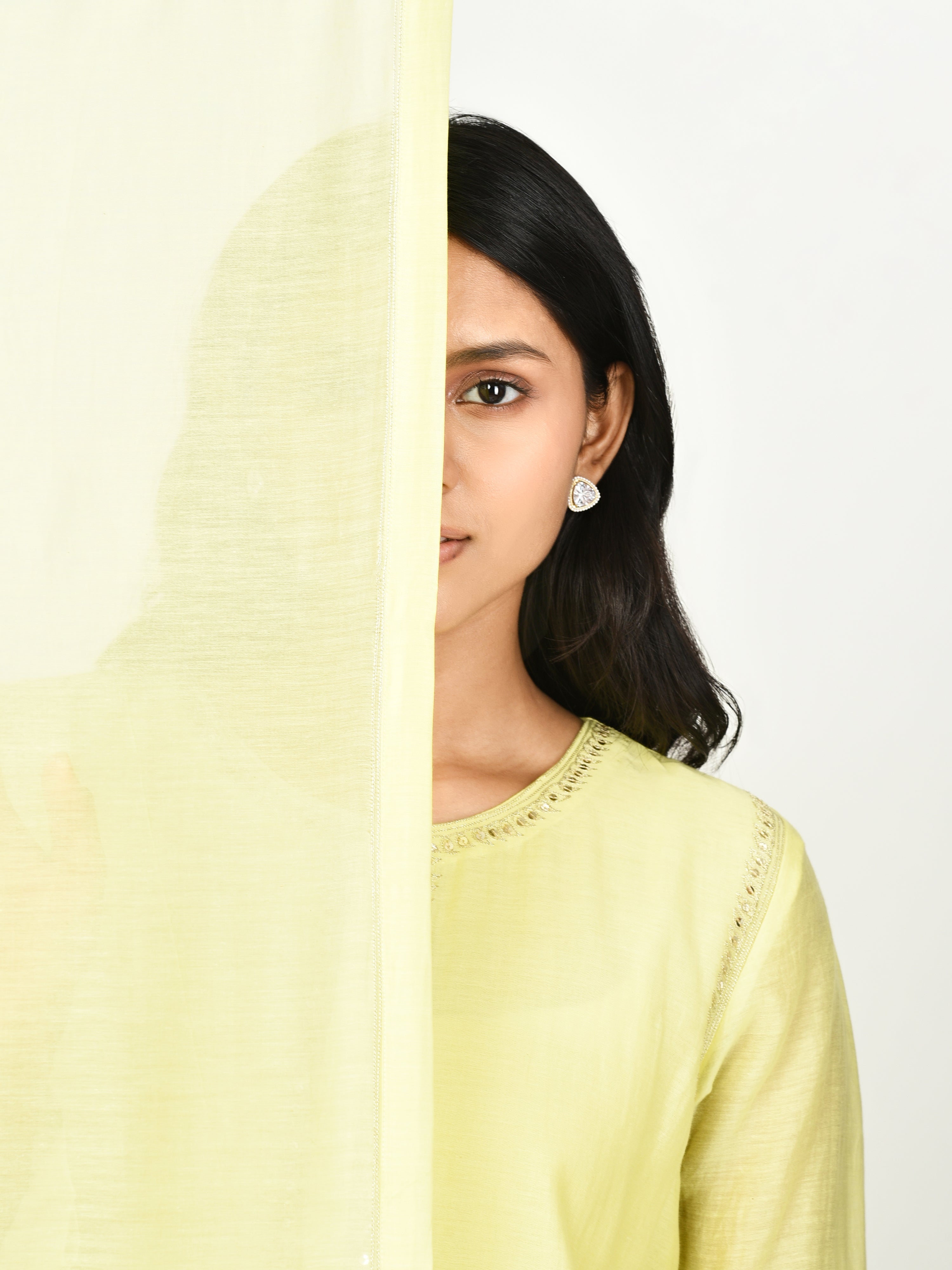 Yellow Straight Kurta Set