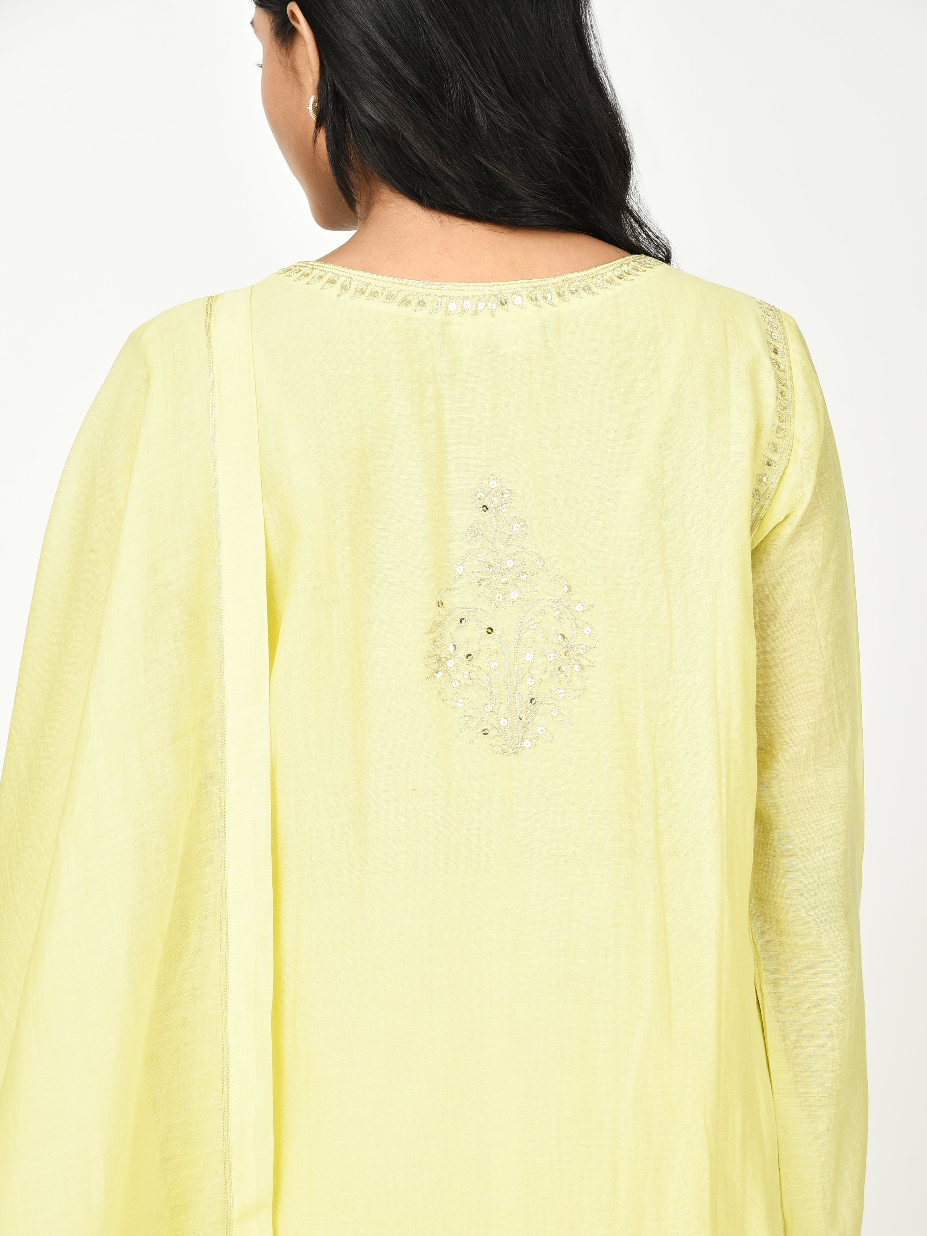 Yellow Straight Kurta Set