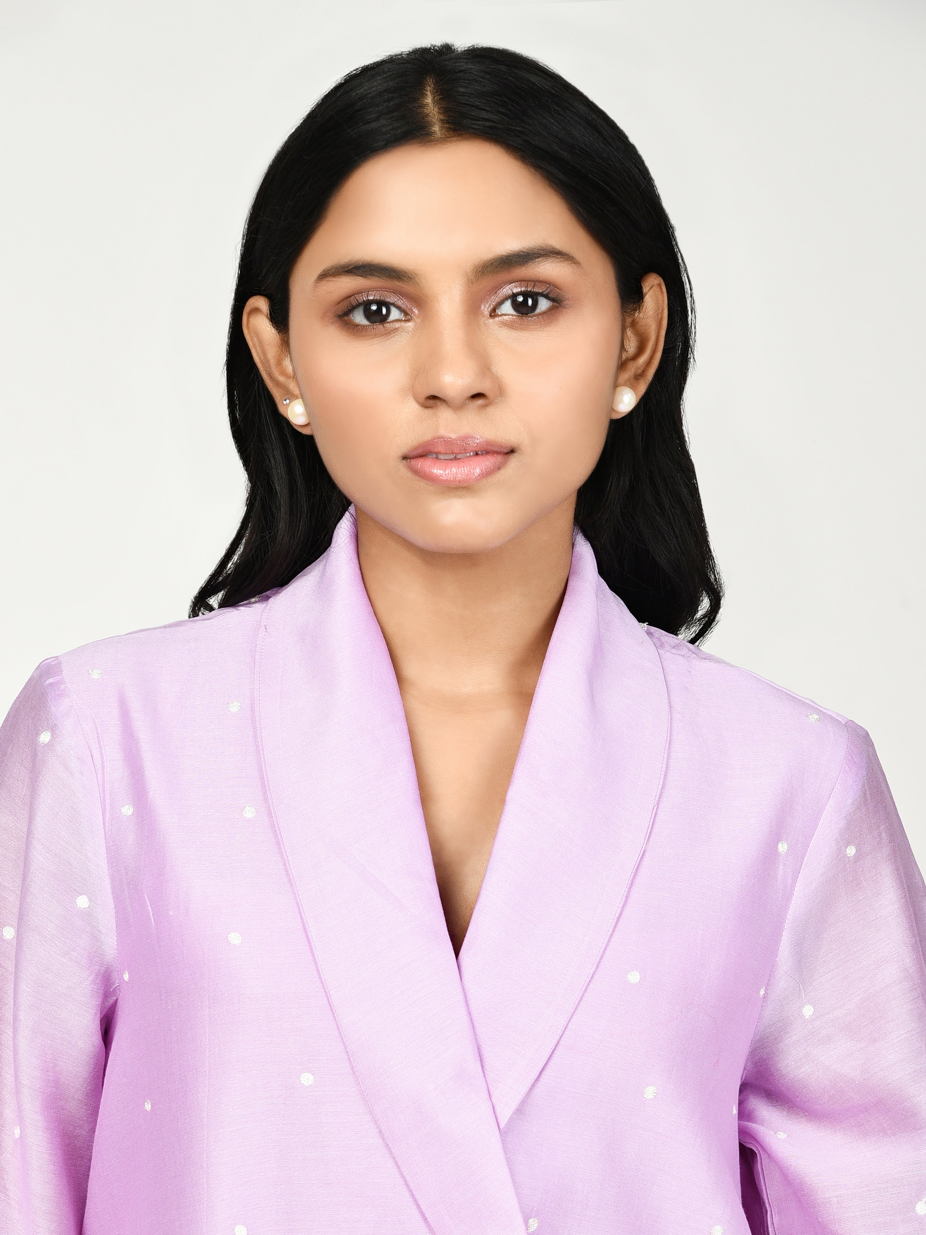 Purple Jacket Kurta Set