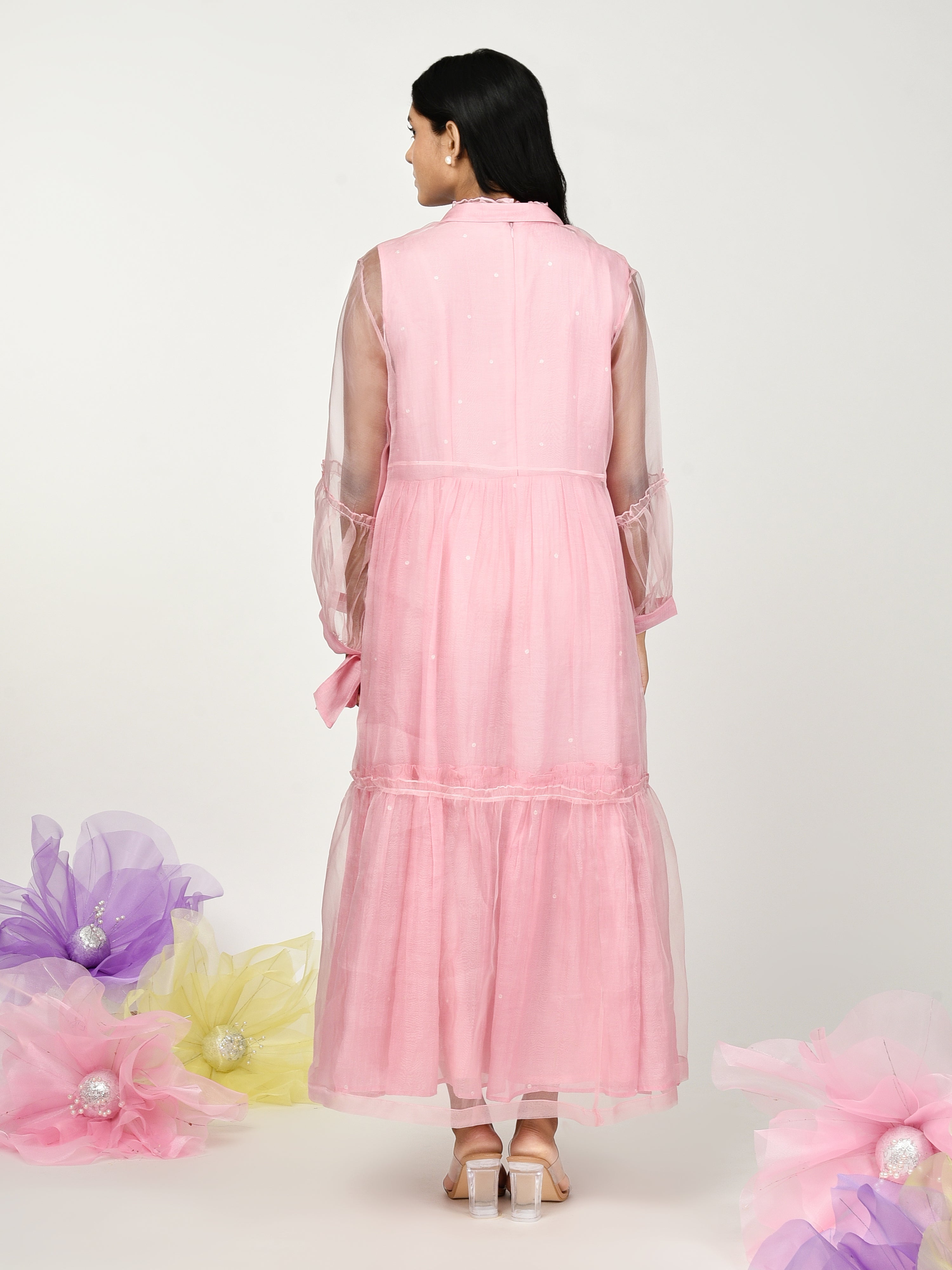 Pink Dress with Jacket