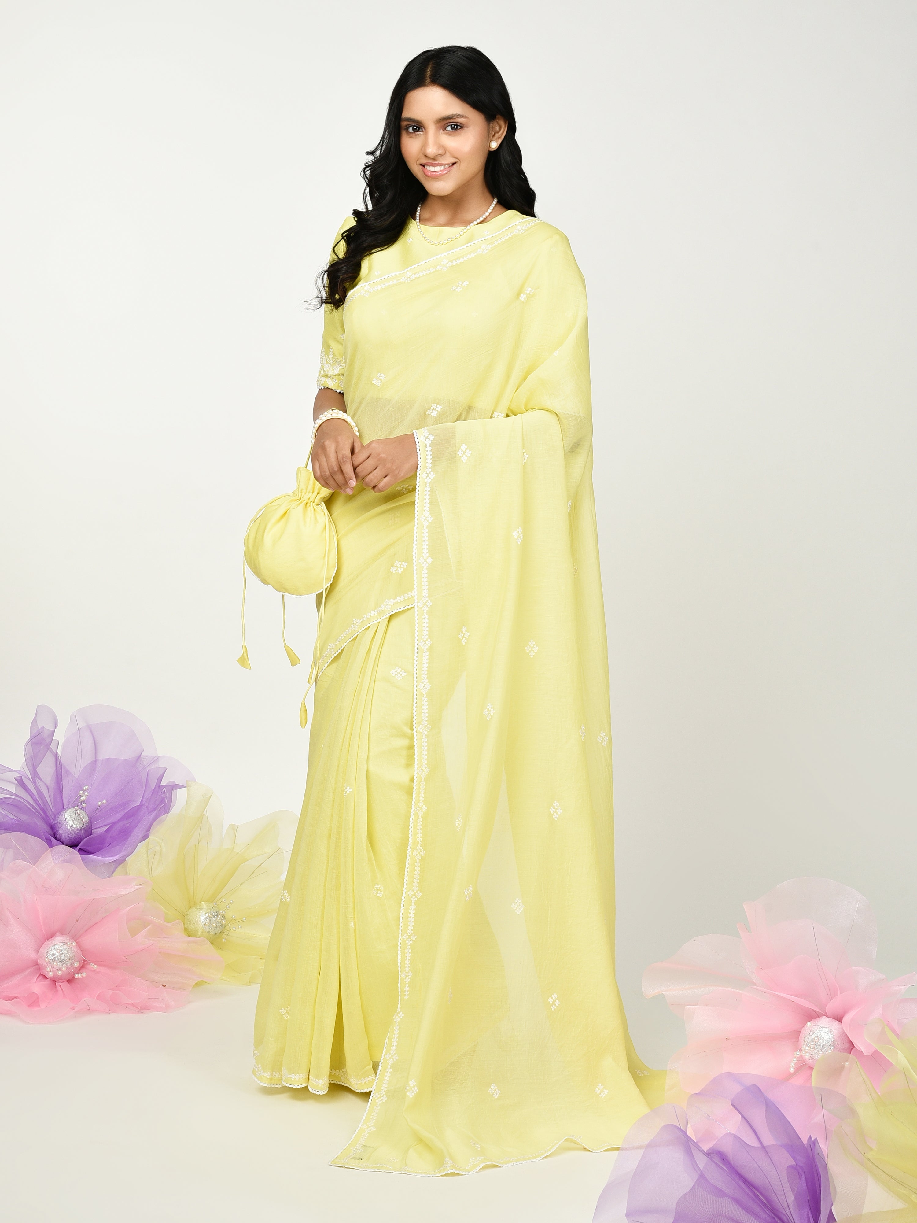 Yellow Saree Set