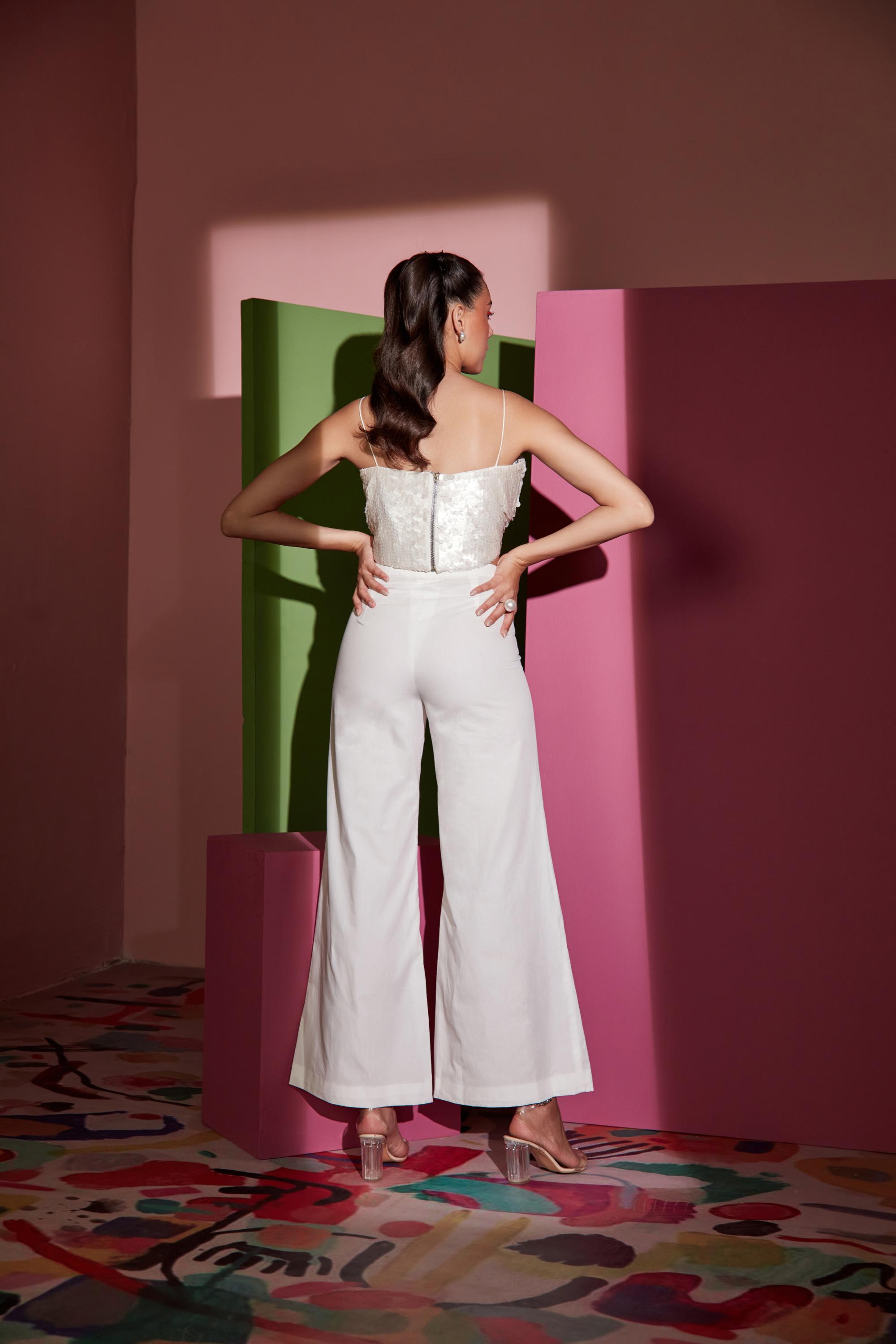 CUT OUT WAIST PANTS