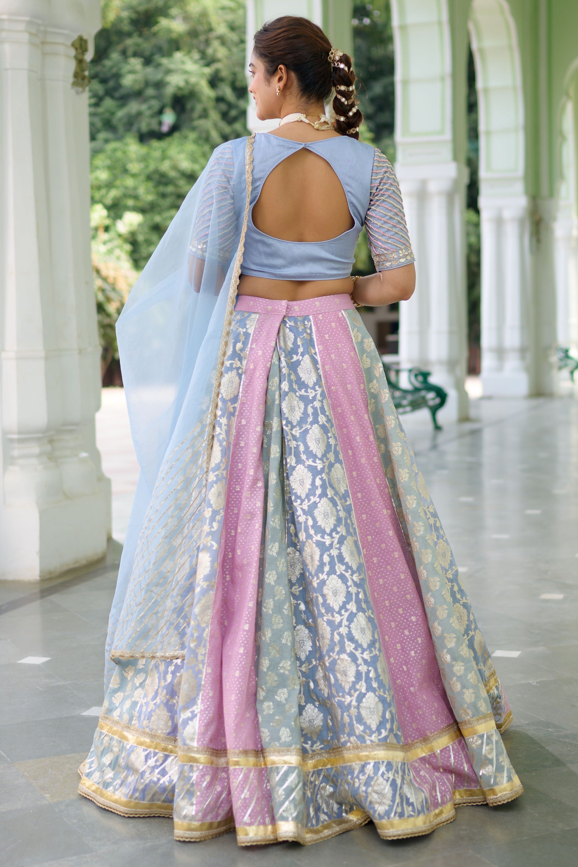 Multishade Lehenga Set