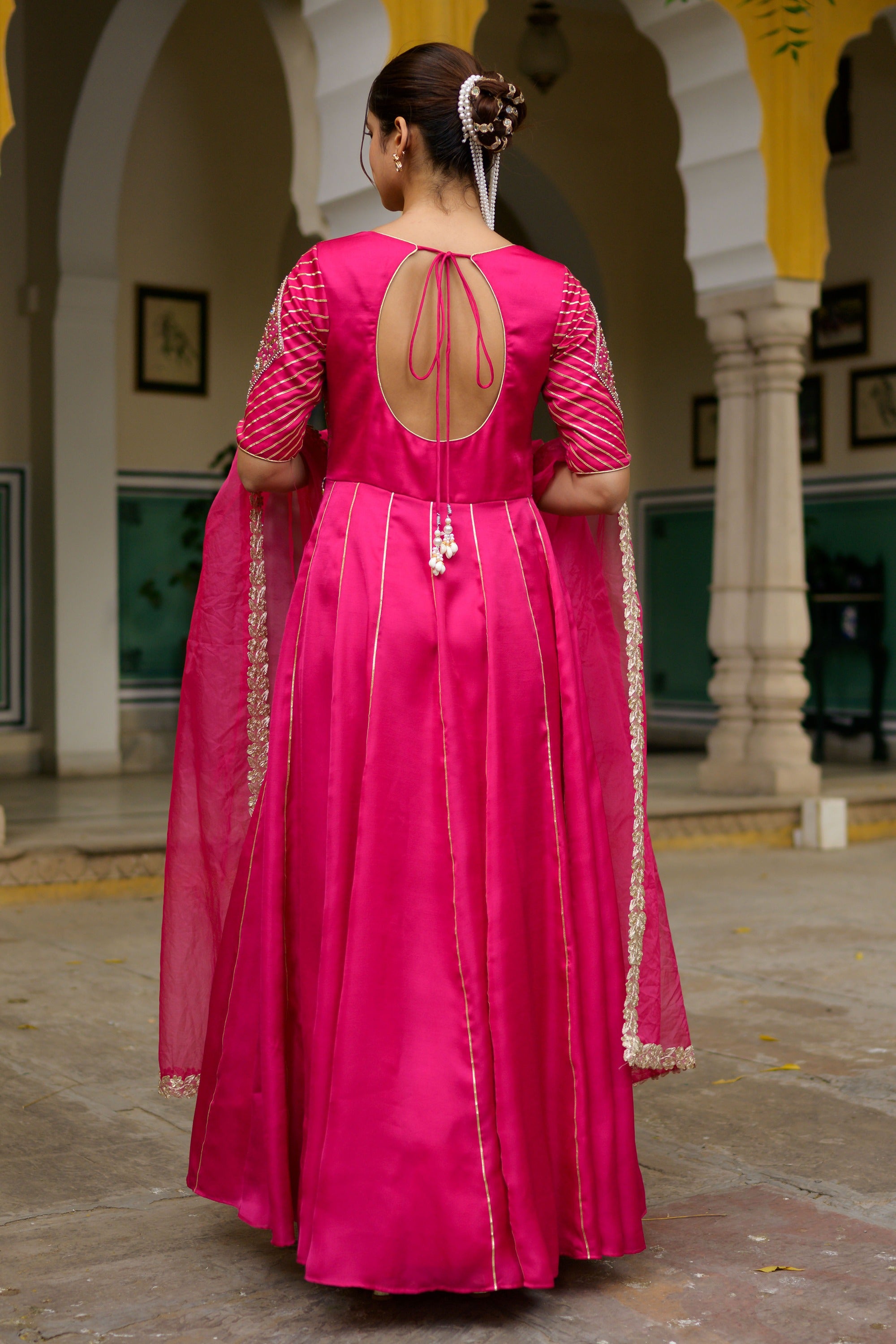 Majenta Anarkali