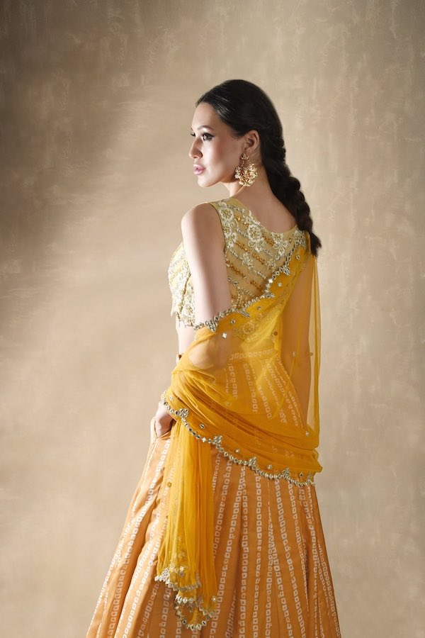 Marigold lehenga set