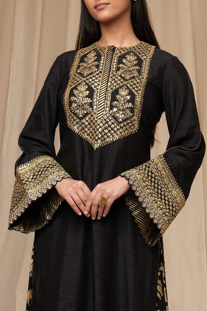 Black Oasis Culotte Set