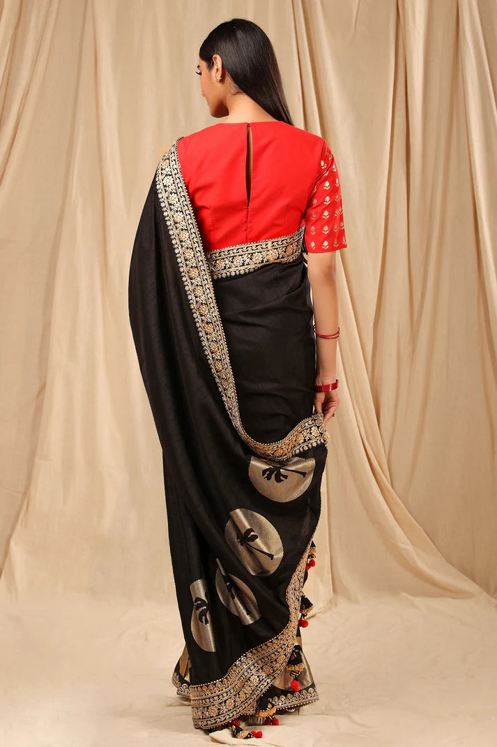 Black Coco Saree