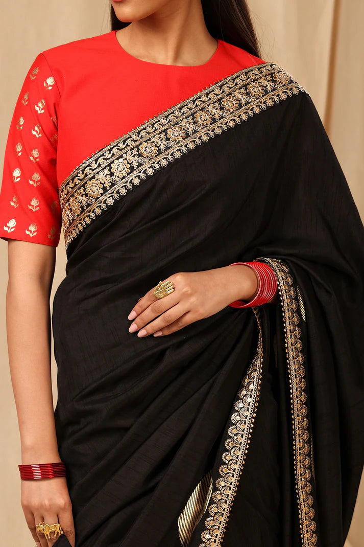 Black Coco Saree
