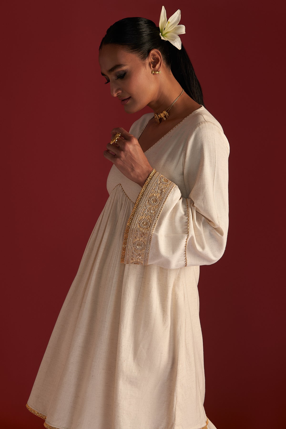 IVORY 'PAAN-PATTI' SALWAR SET