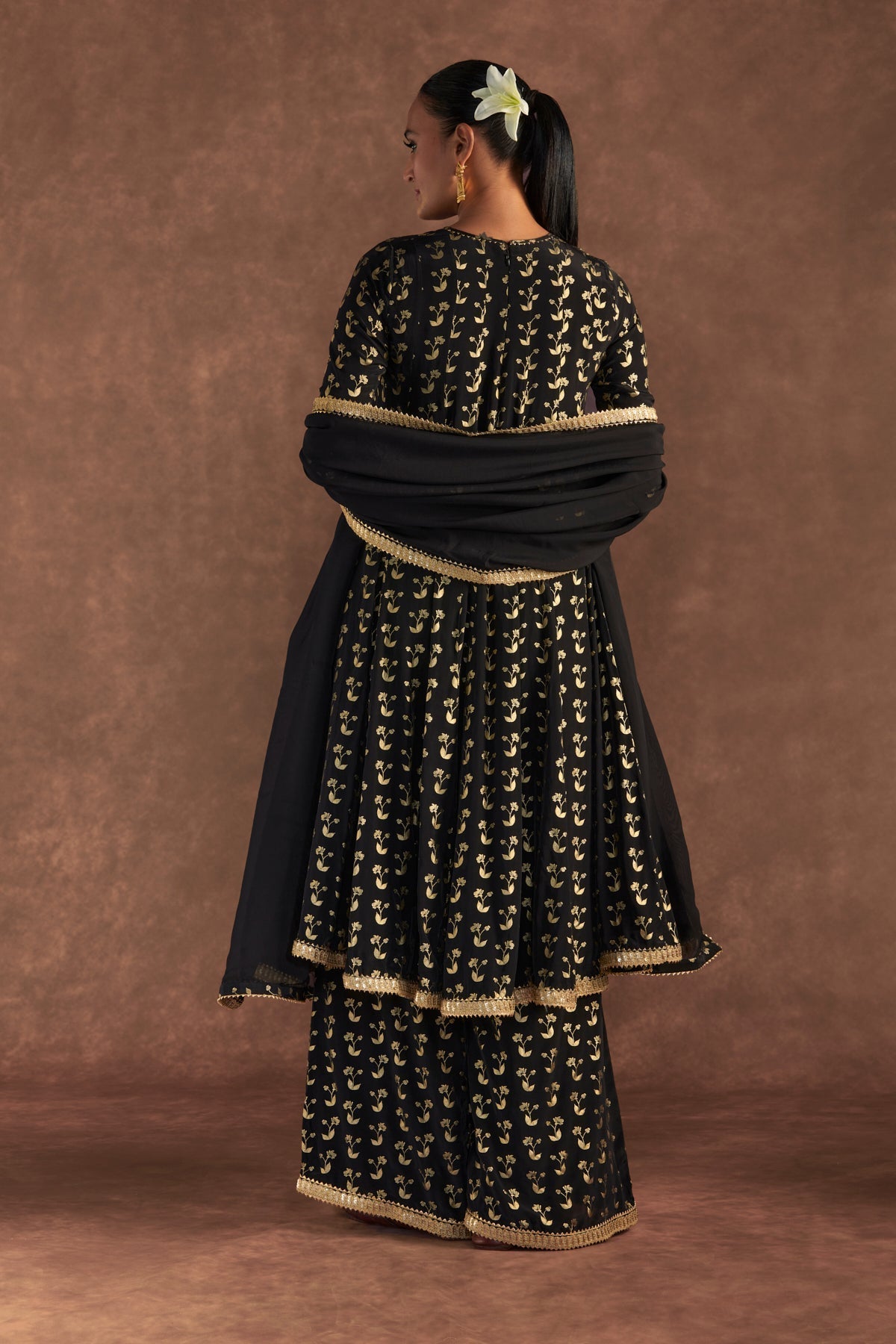 BLACK SPRINGBUD CULOTTE SET