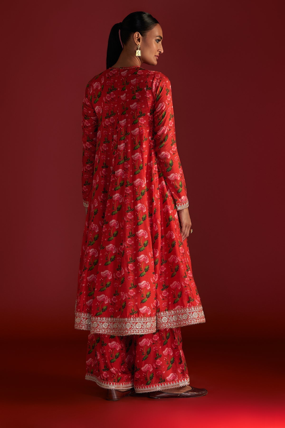 RED RAIN LILY CULOTTE SET