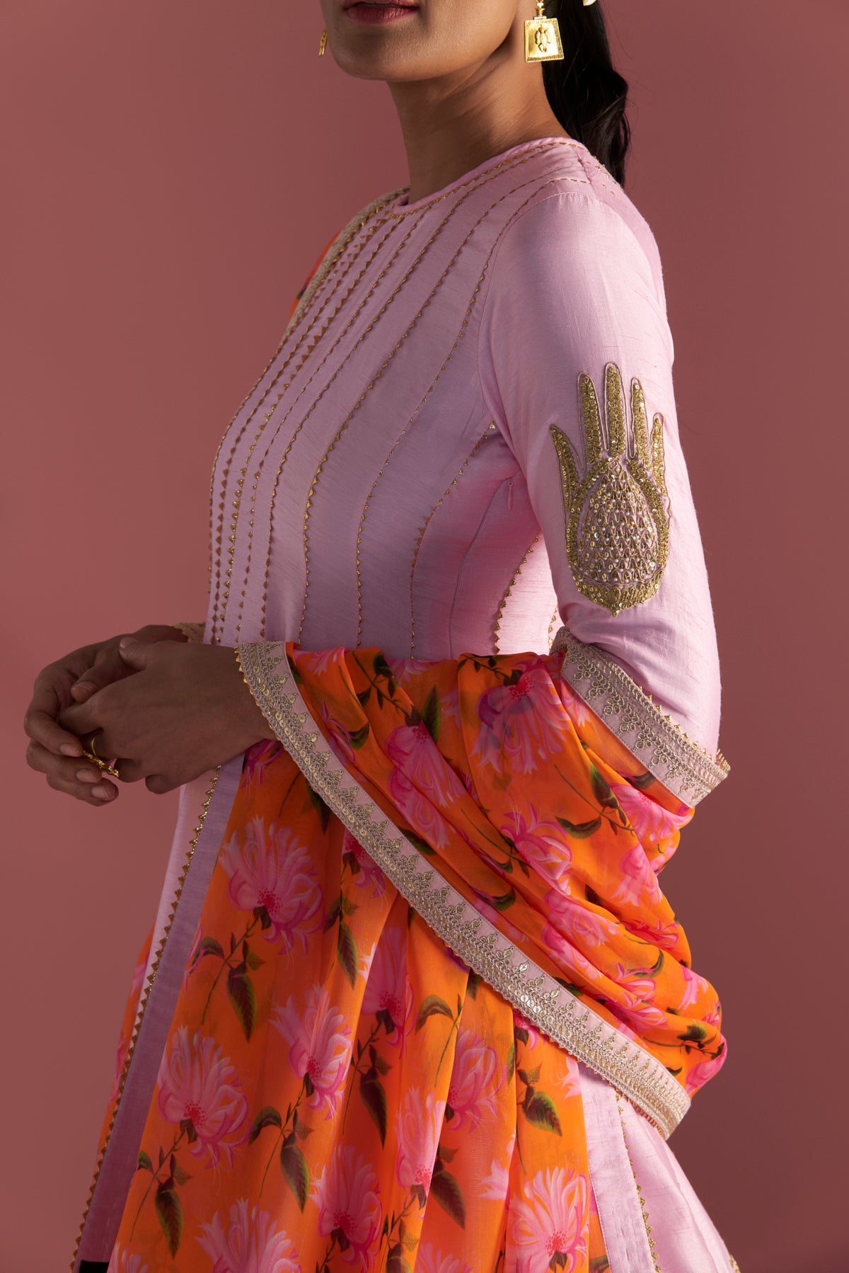 BABY PINK SPRINGBUD SHARARA SET