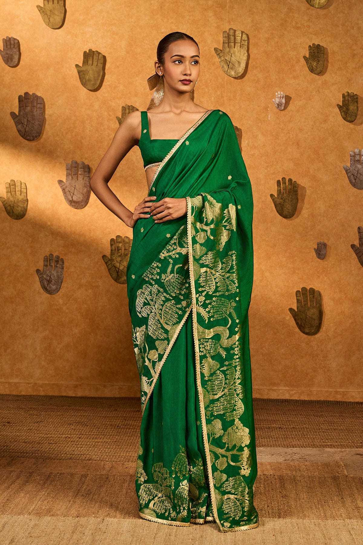 GREEN ZEN SAREE