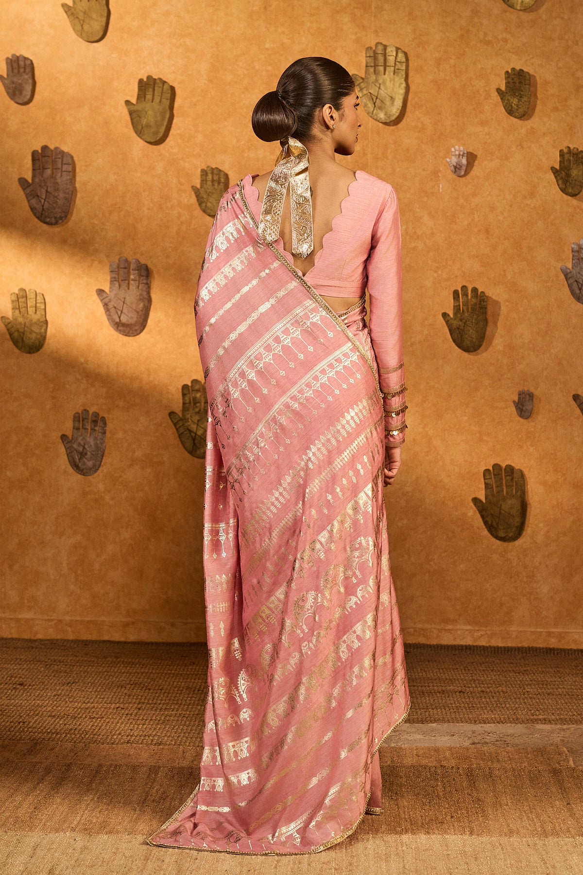 CHAMPAGNE MIDAS TOUCH SAREE