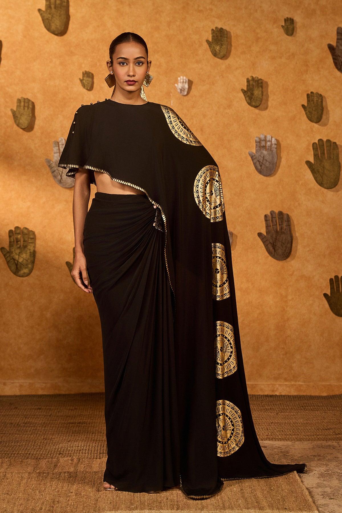 MOONFISH DRAPED SKIRT SET