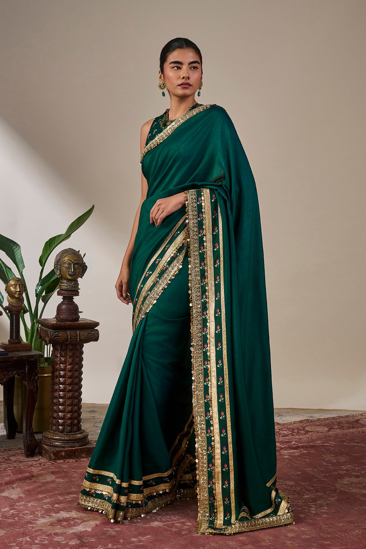 Teal Taal Saree