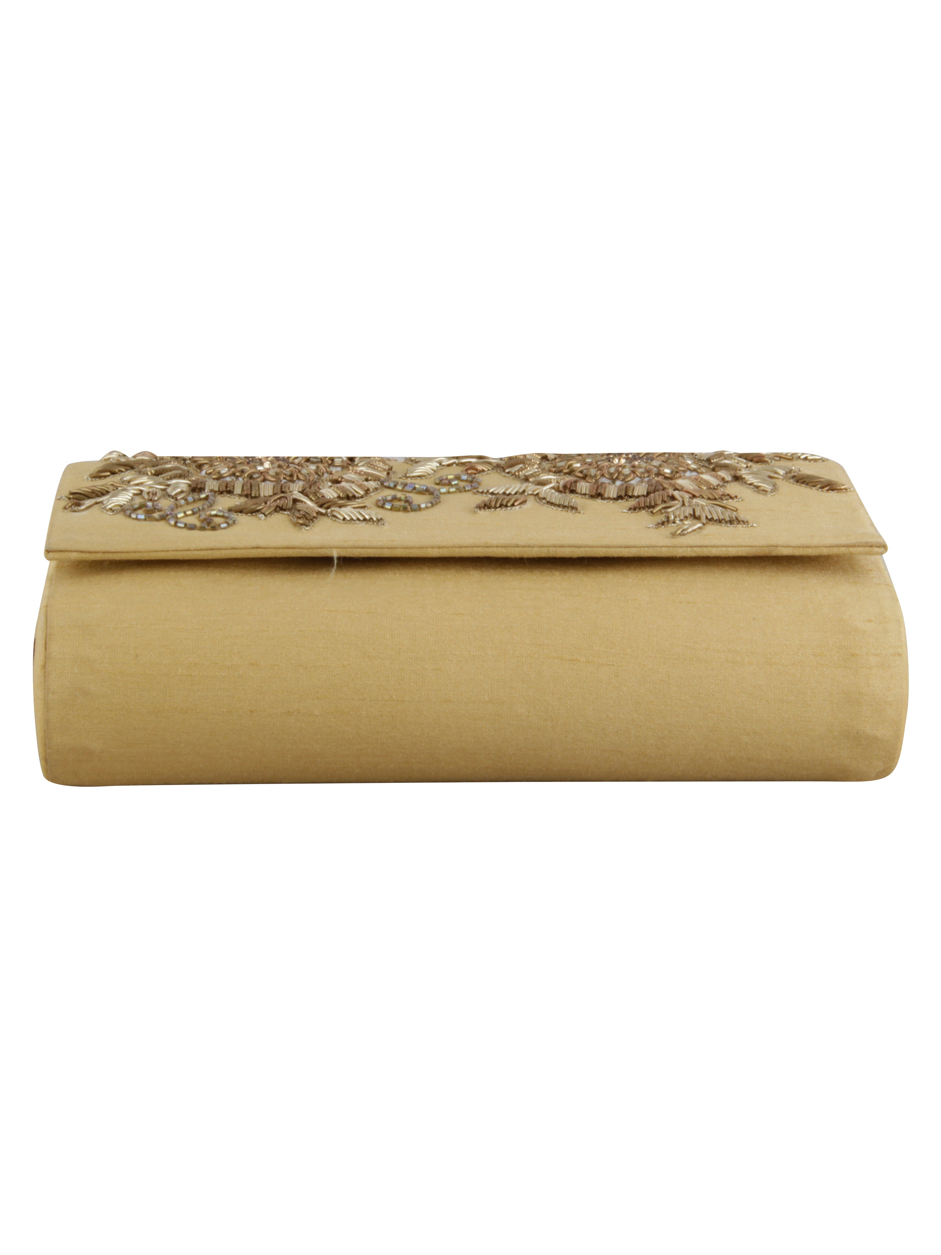 Mustard gold clutch