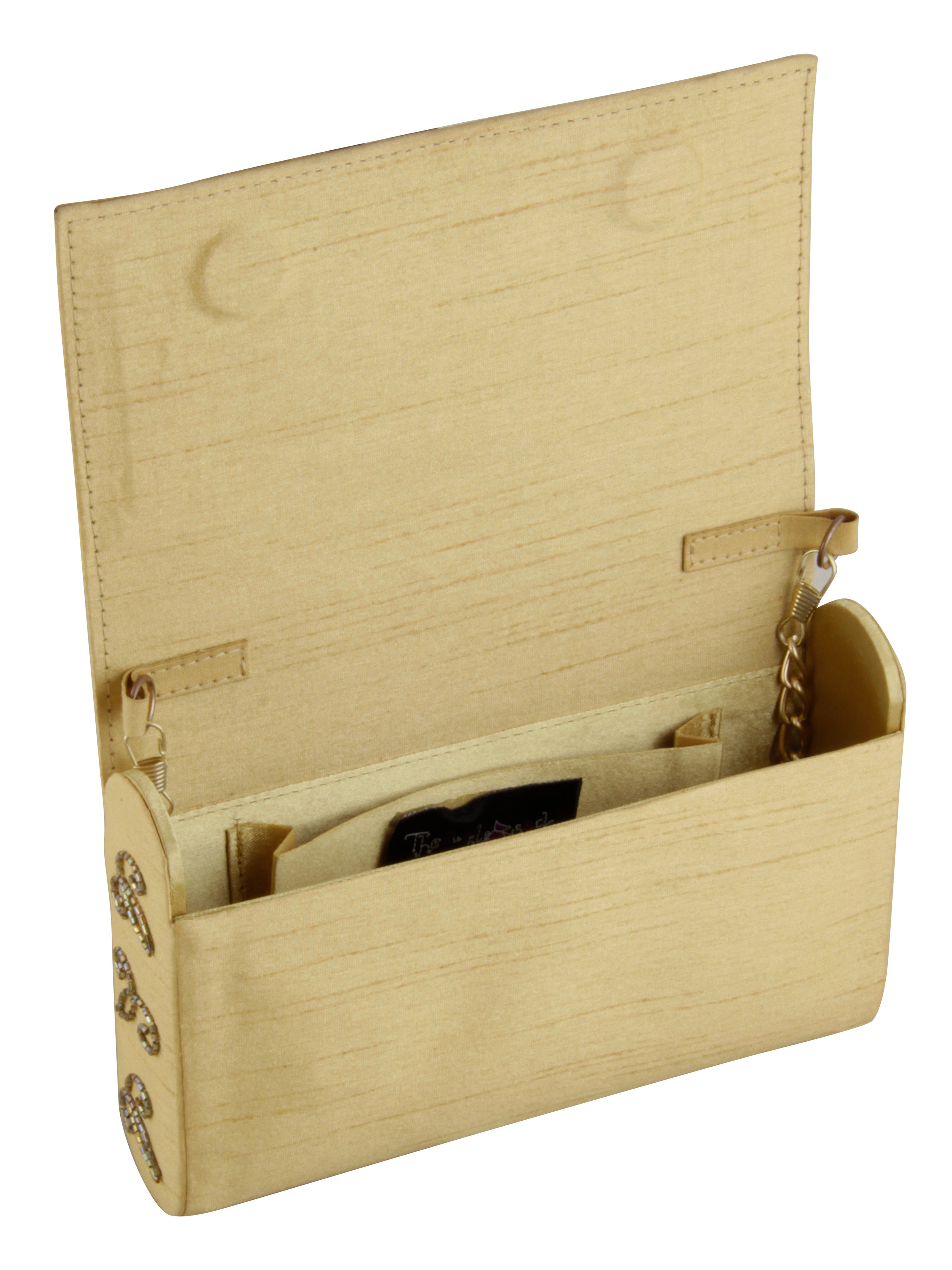 Mustard gold clutch