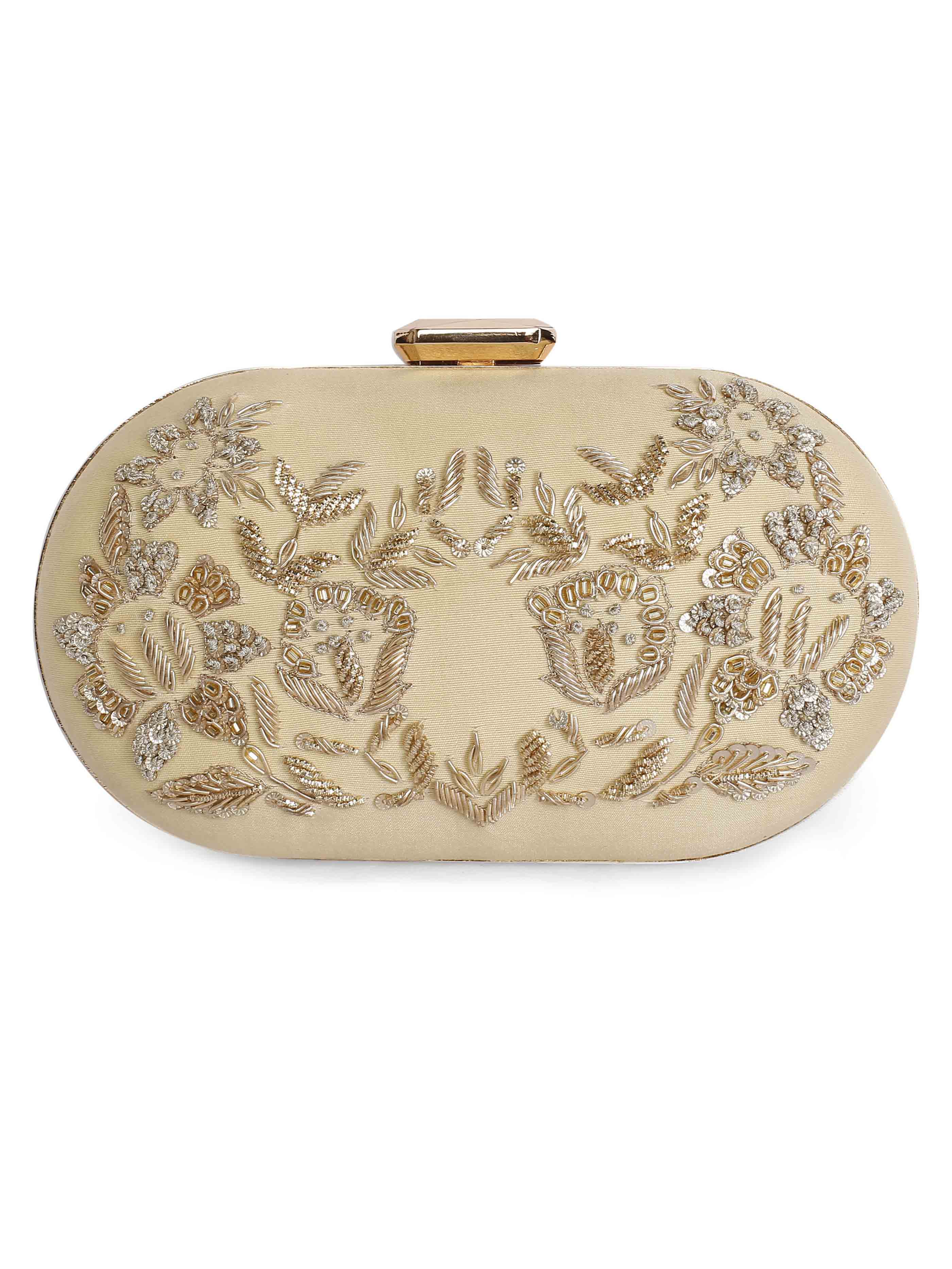 Zardosi oblong clutch