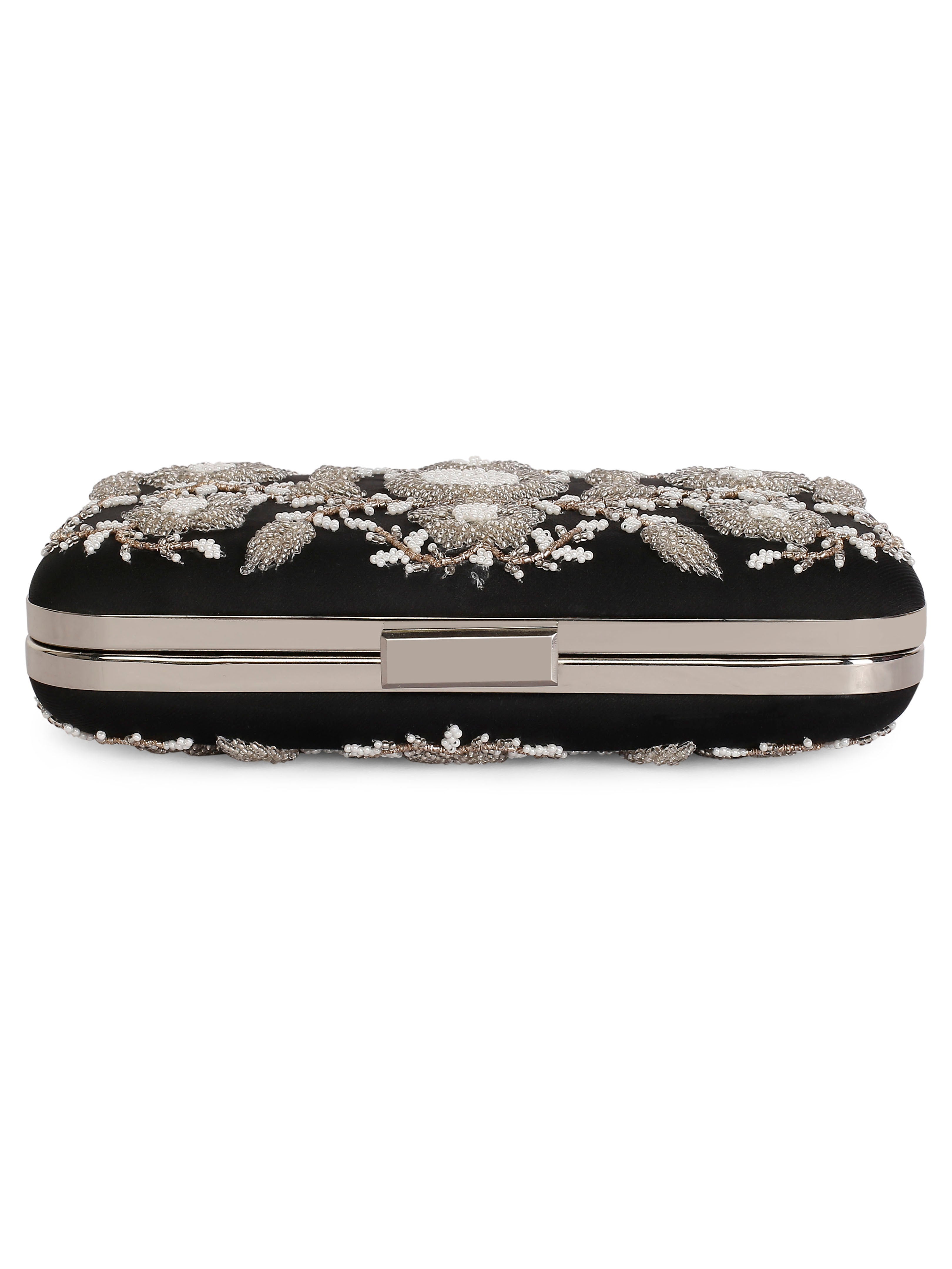 Black ornate clutch