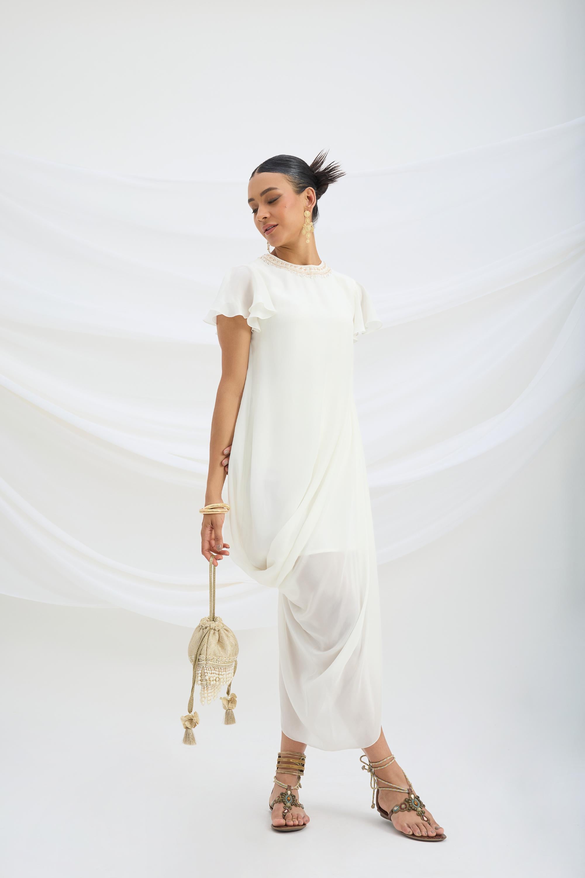 DRAPE DRESS