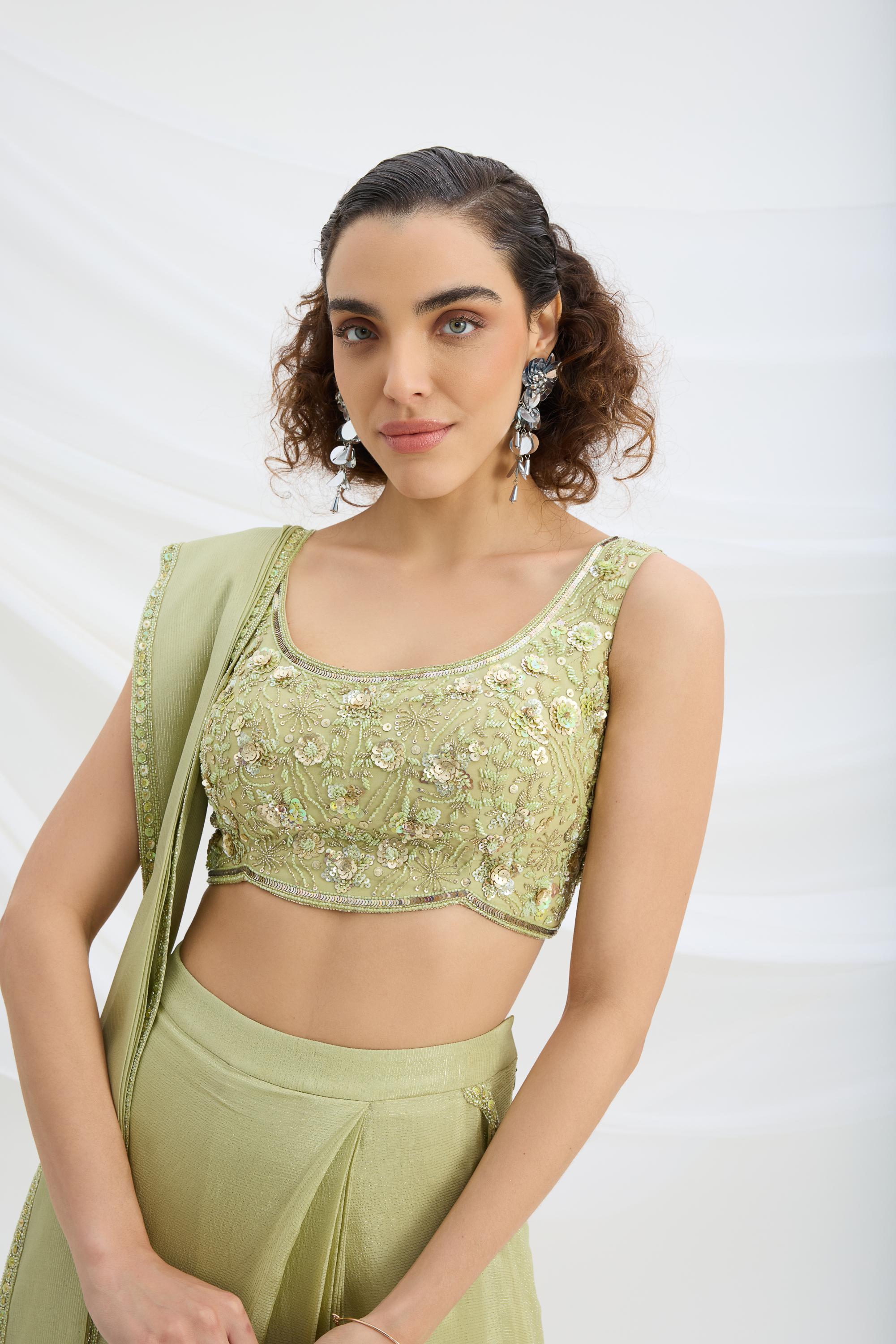 DRAPE SAREE SET