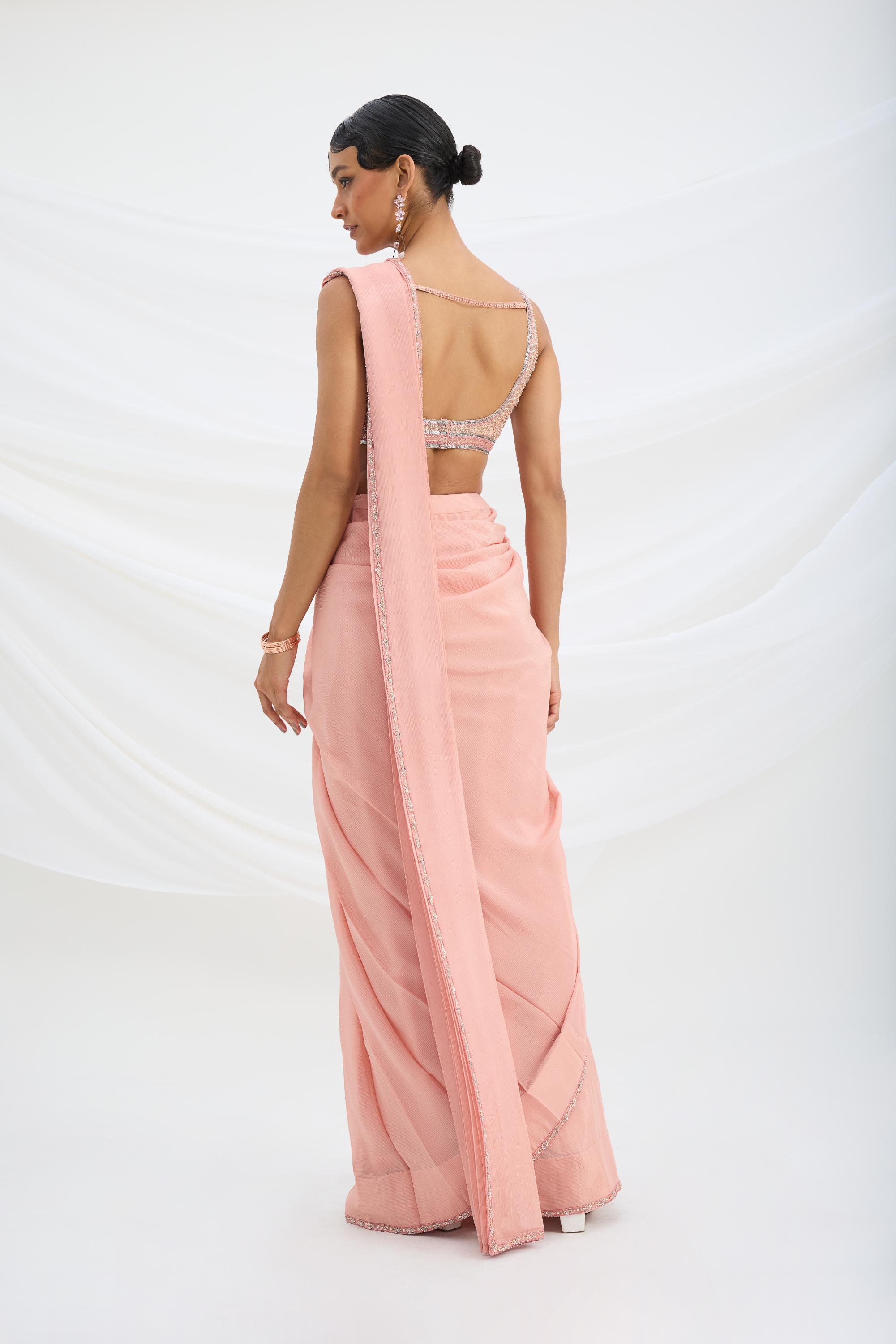 DRAPE SAREE SET