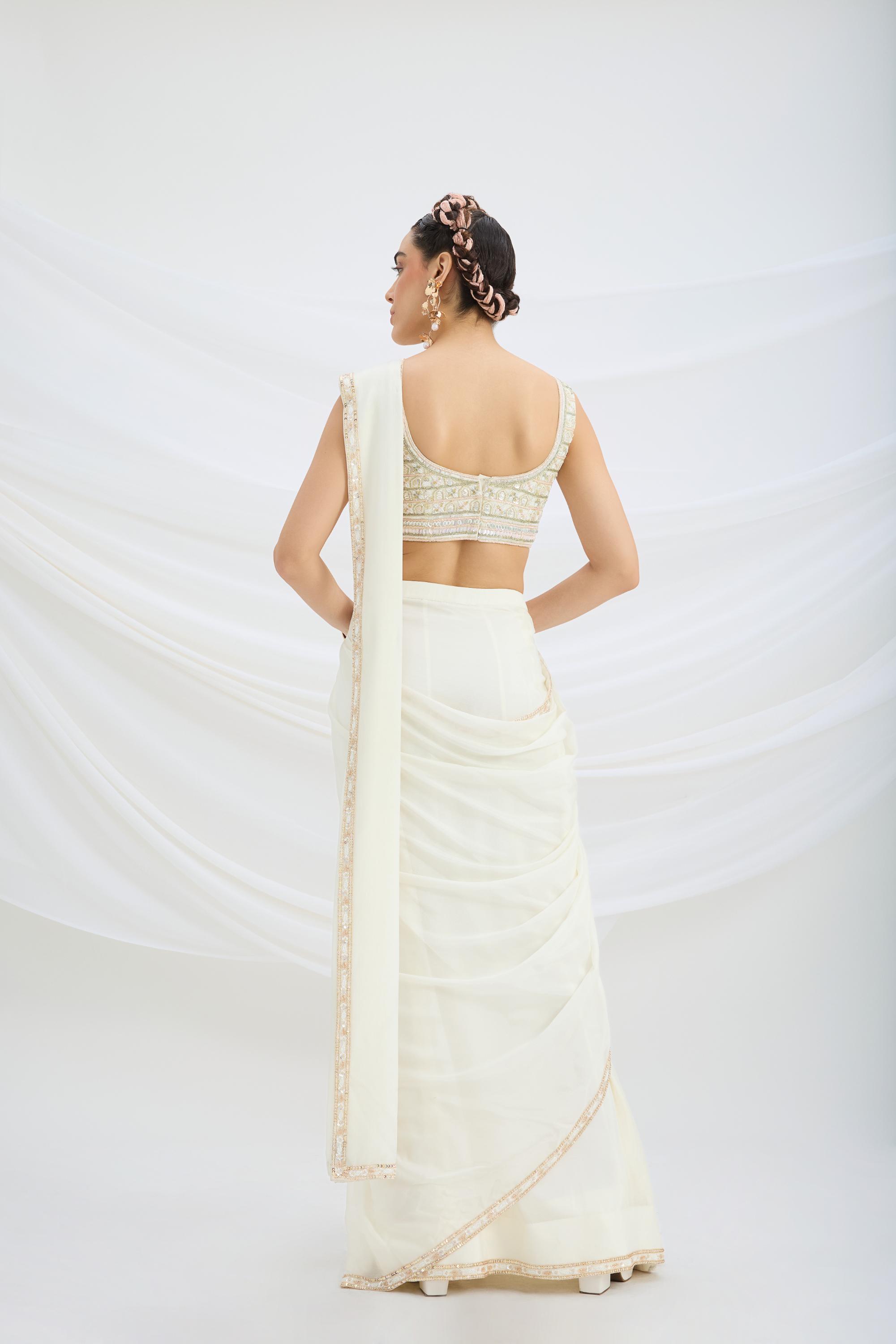 DRAPE SAREE SET