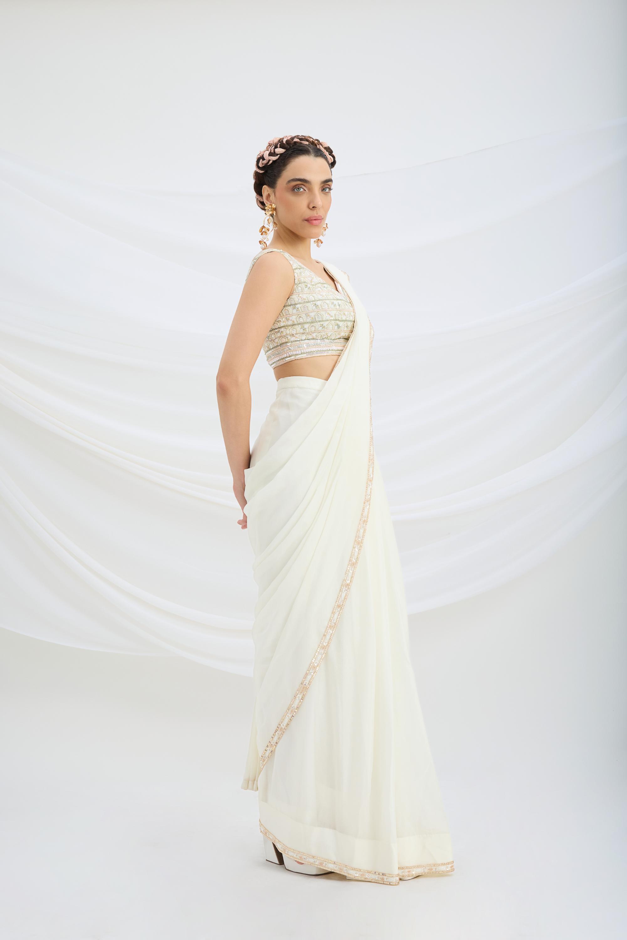 DRAPE SAREE SET