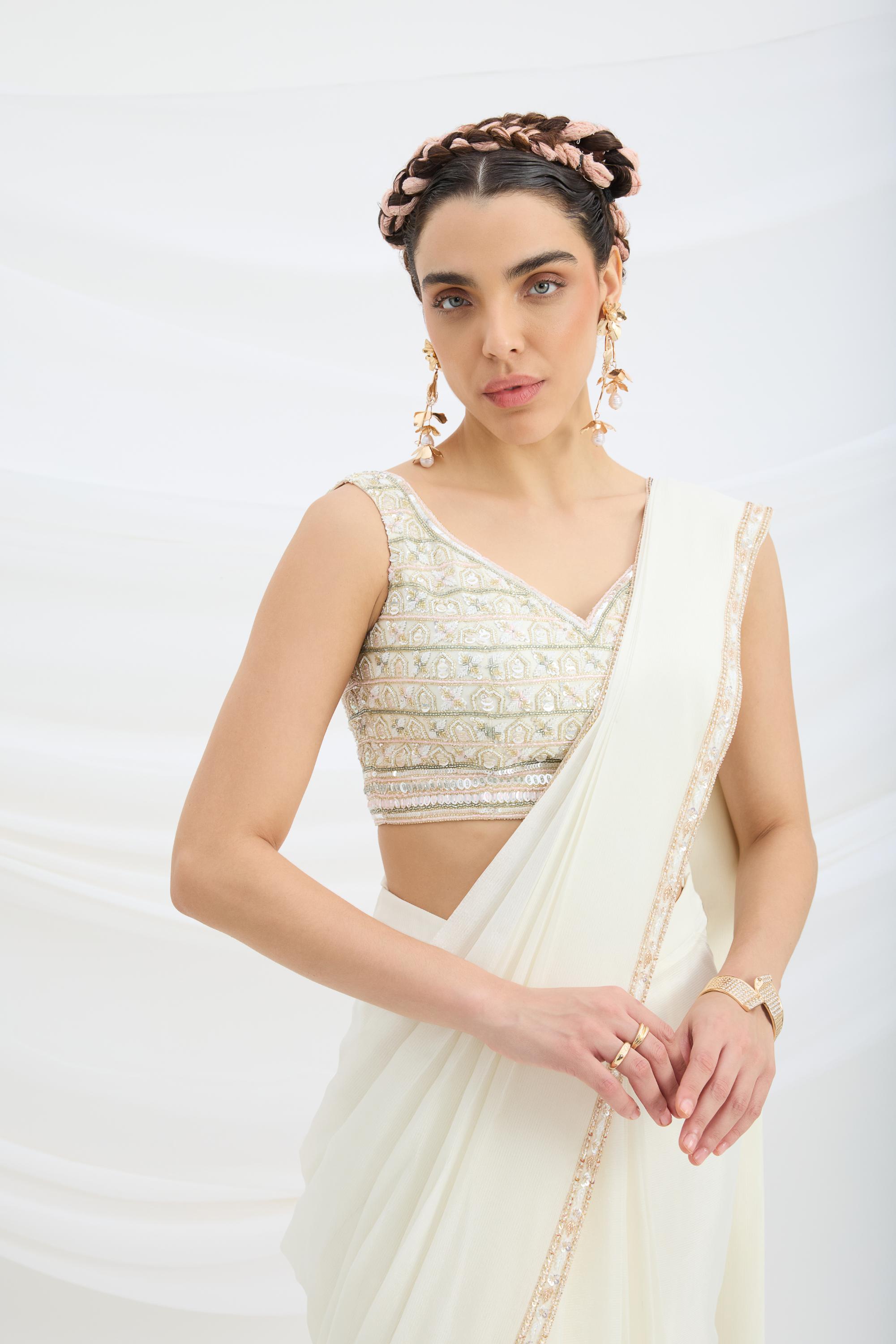 DRAPE SAREE SET