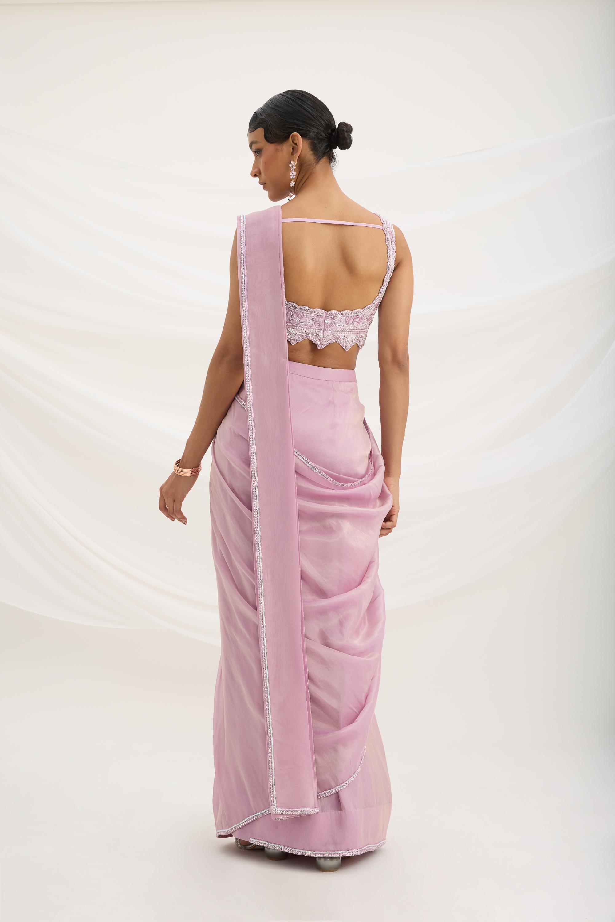 DRAPE SAREE SET