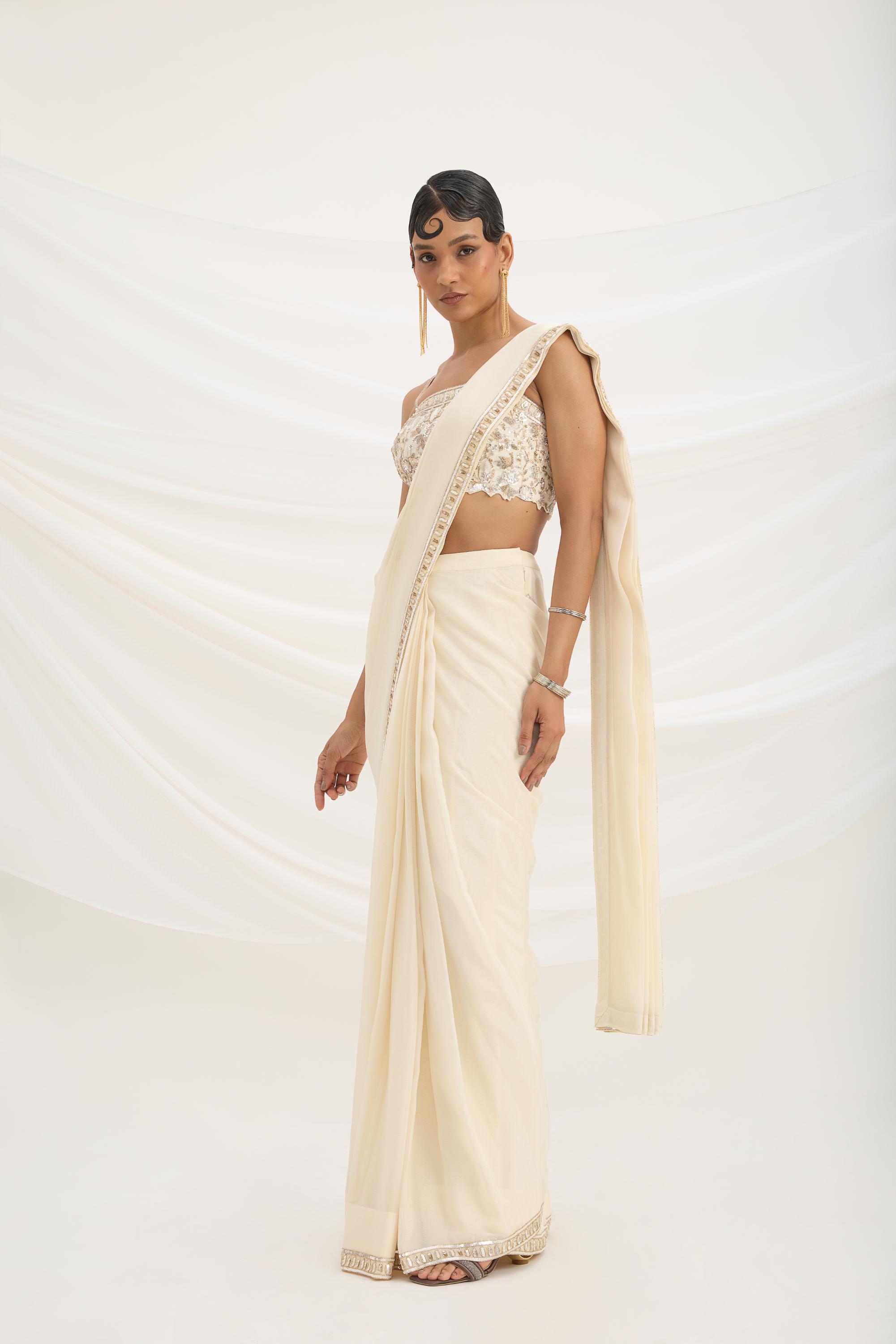 DRAPE SAREE SET