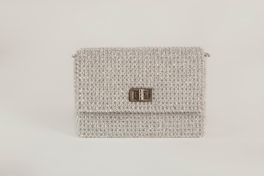 MIRAI CLUTCH-SILVER