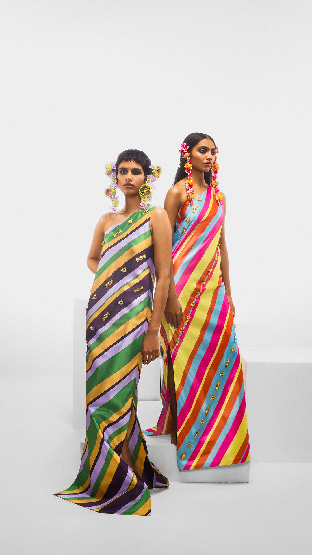 The Tutti Fruity Candy Stripe Dress