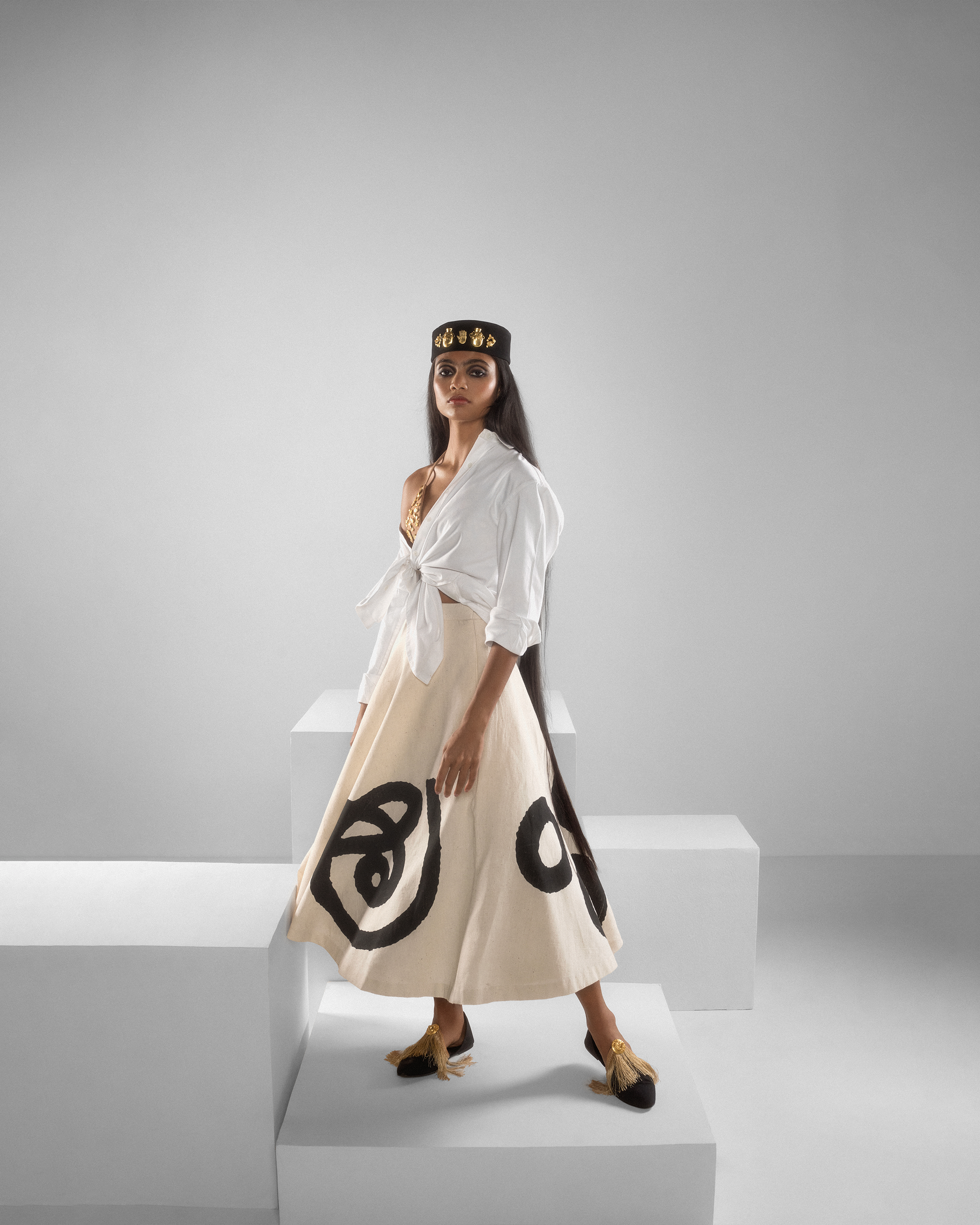 The Tamil Swing Skirt Set