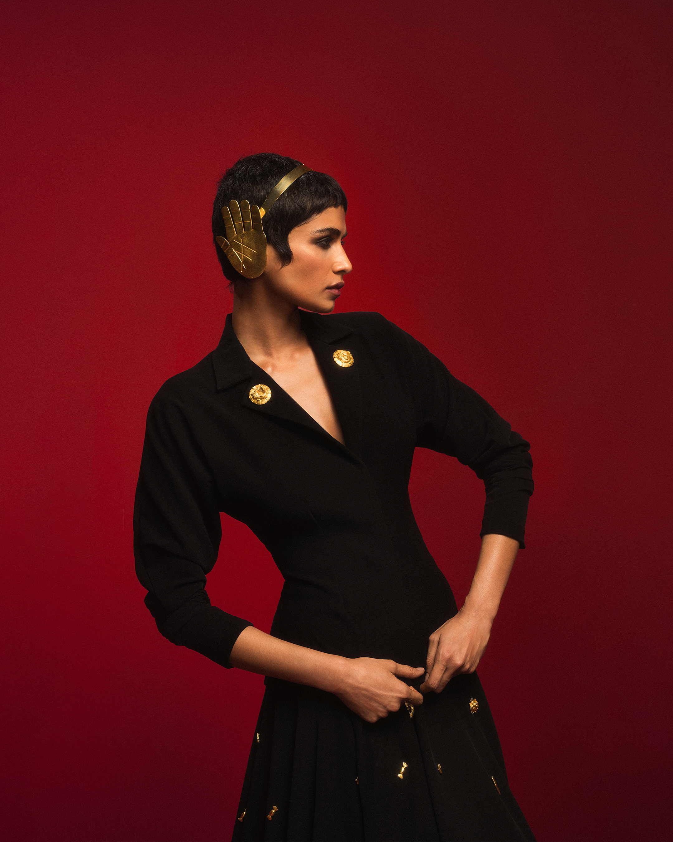 The Black Bombay Jacket Set