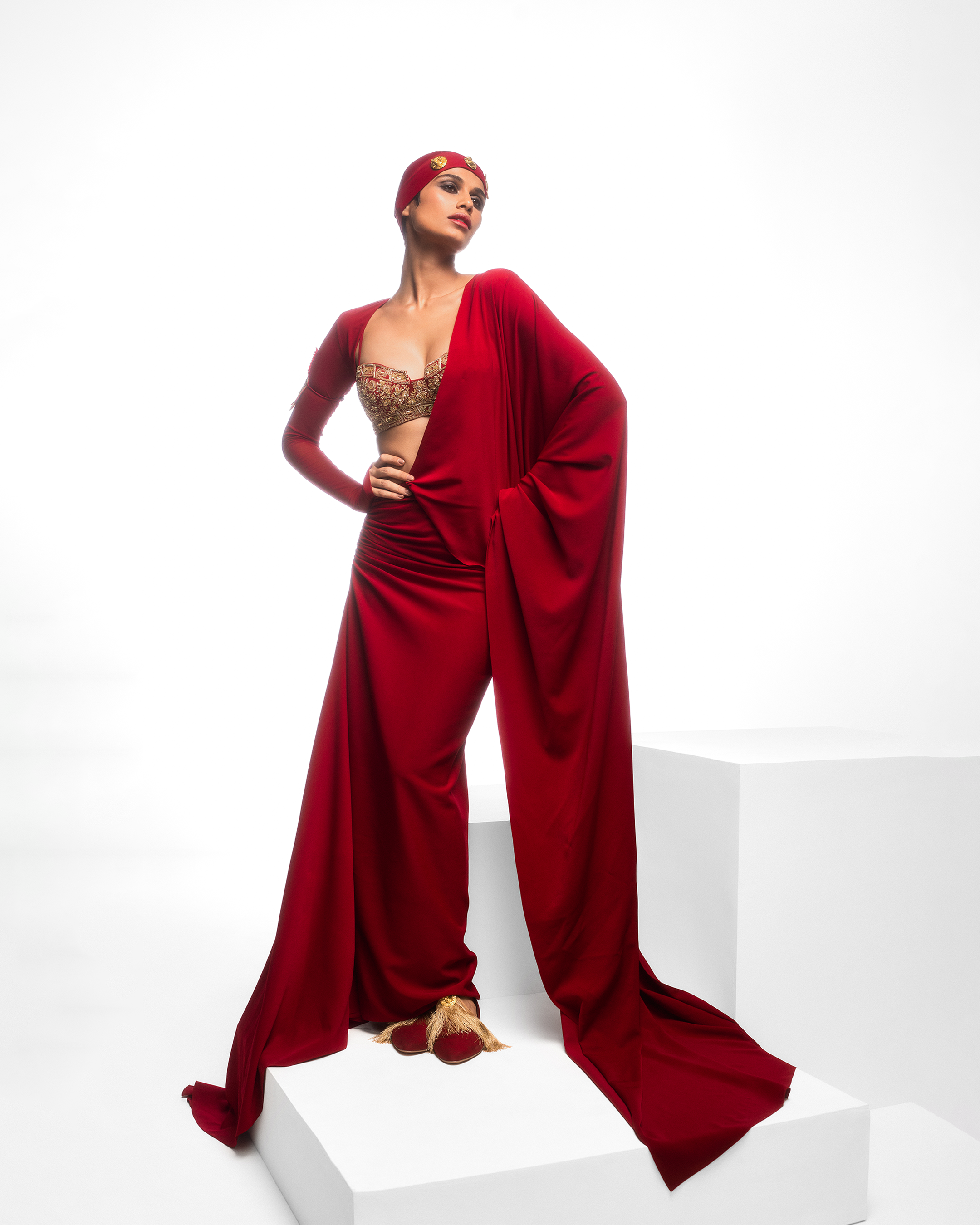 The Manhattan Cocktail Saree