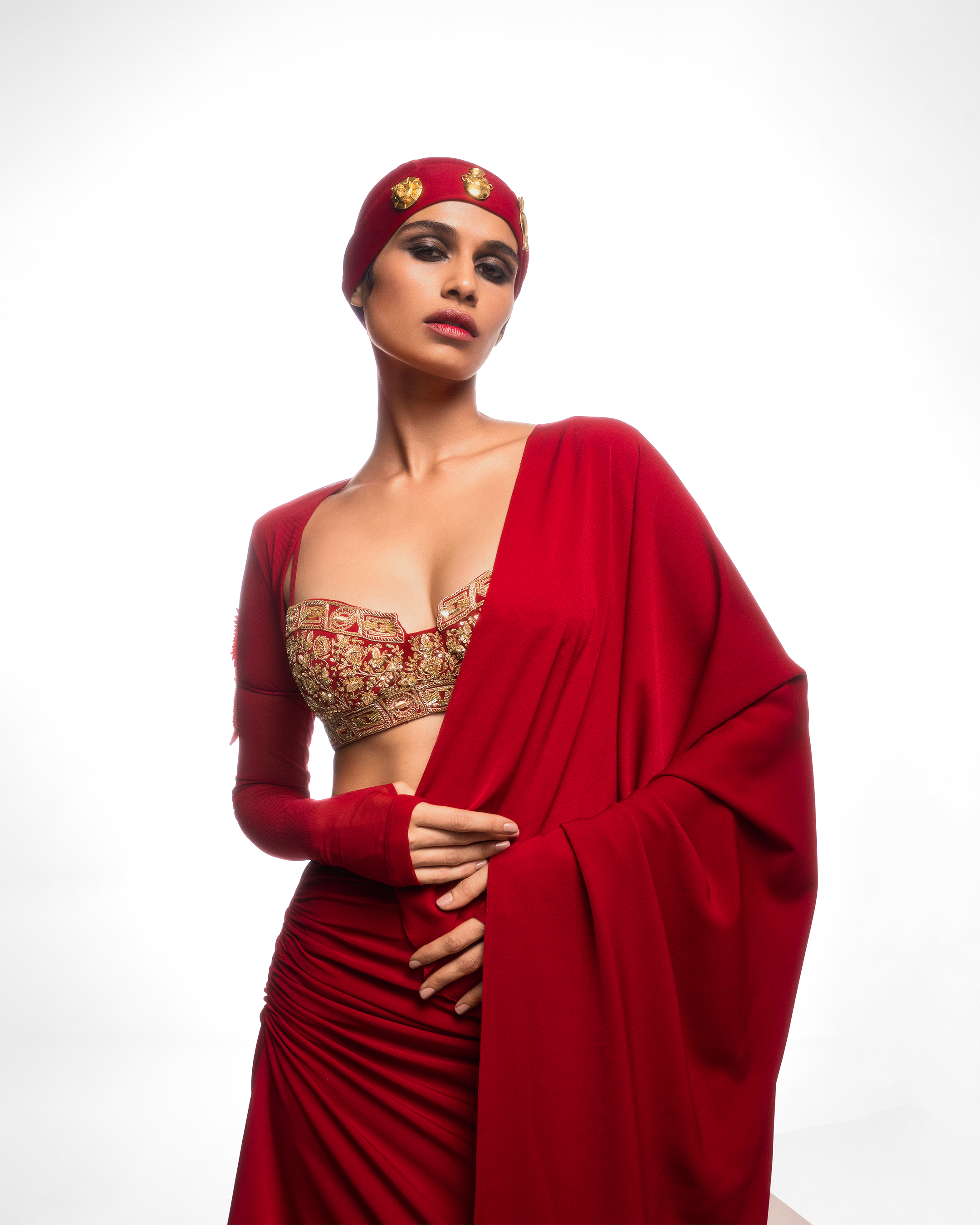 The Manhattan Cocktail Saree