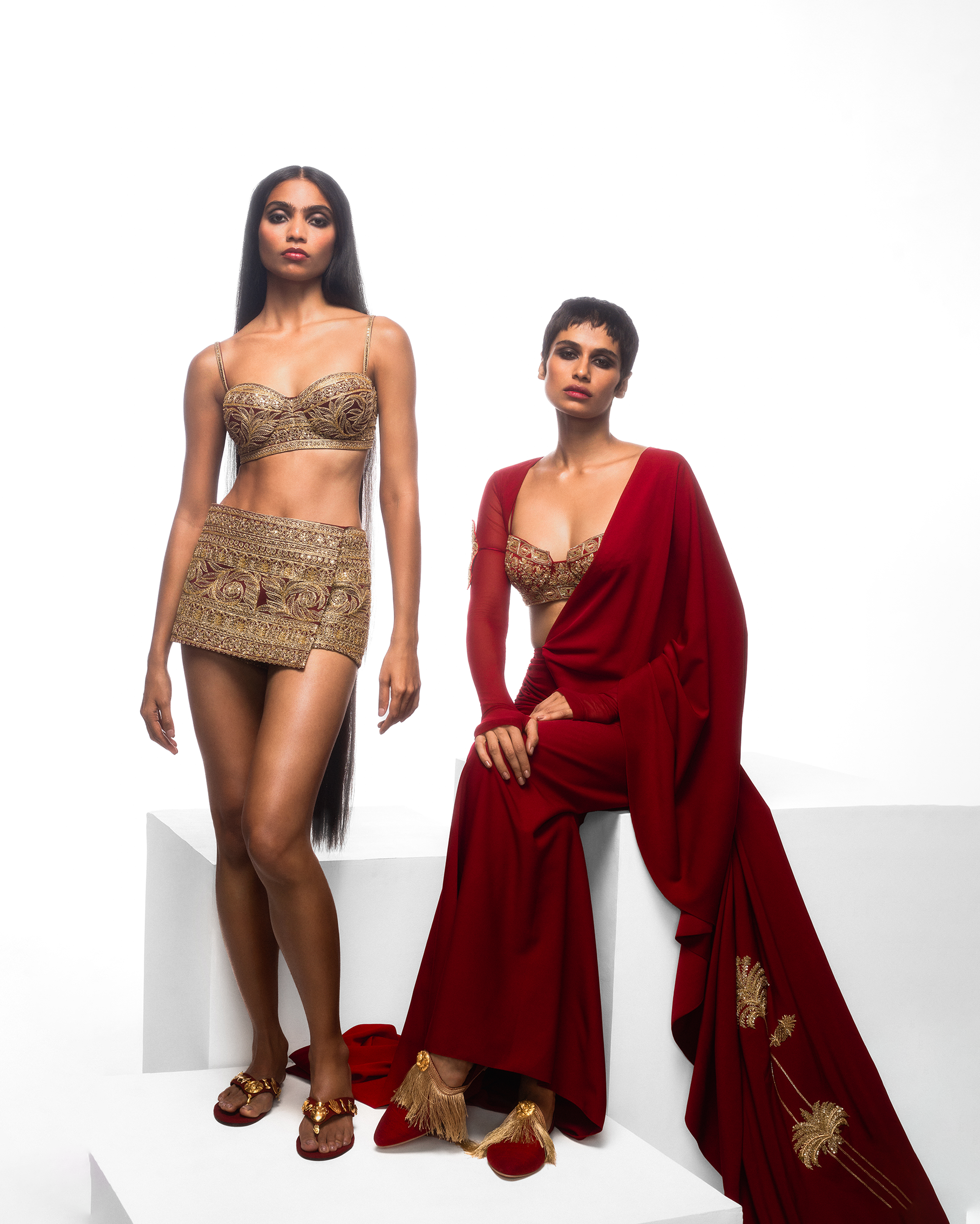 The Manhattan Cocktail Saree