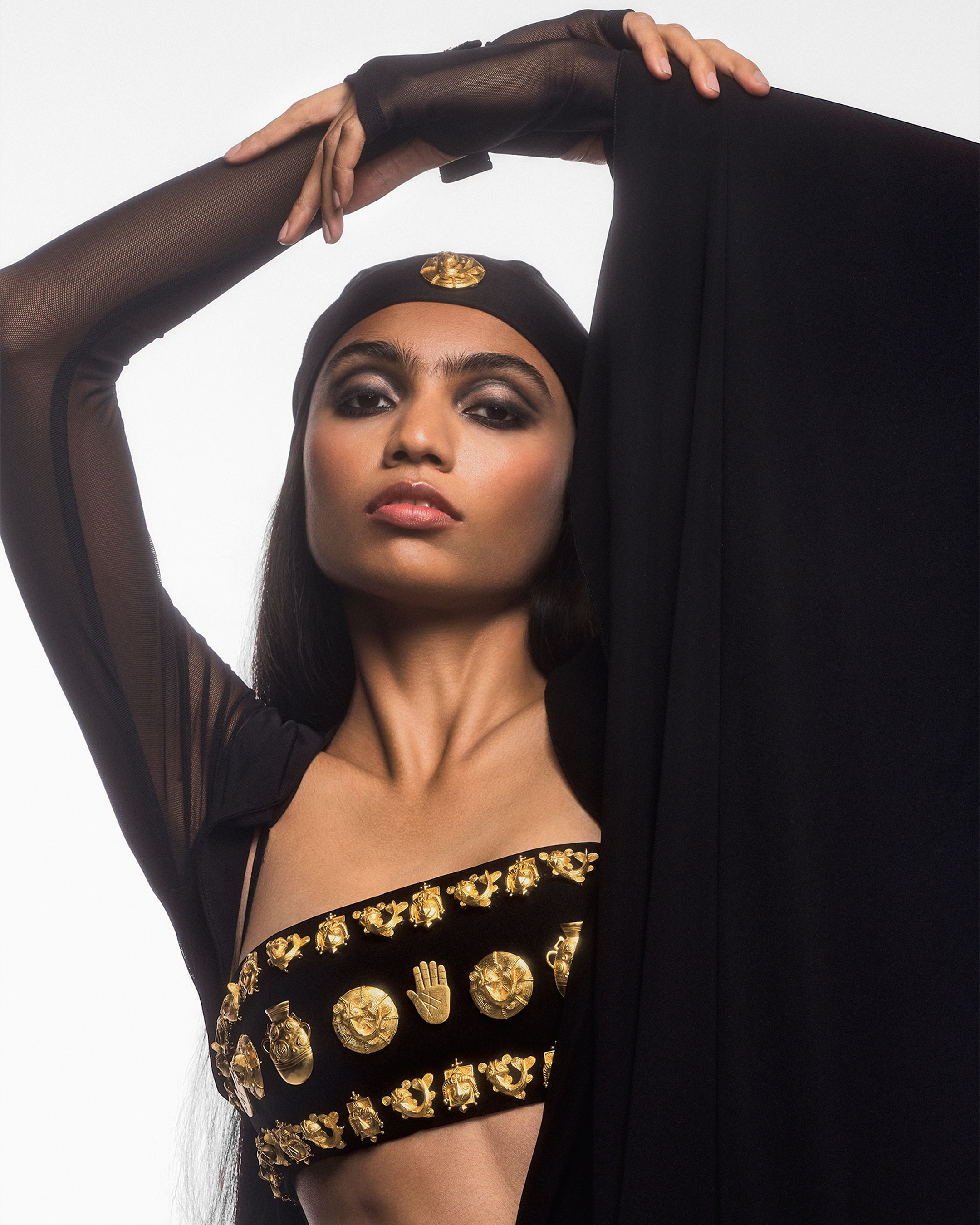 The Midnight Cocktail Saree