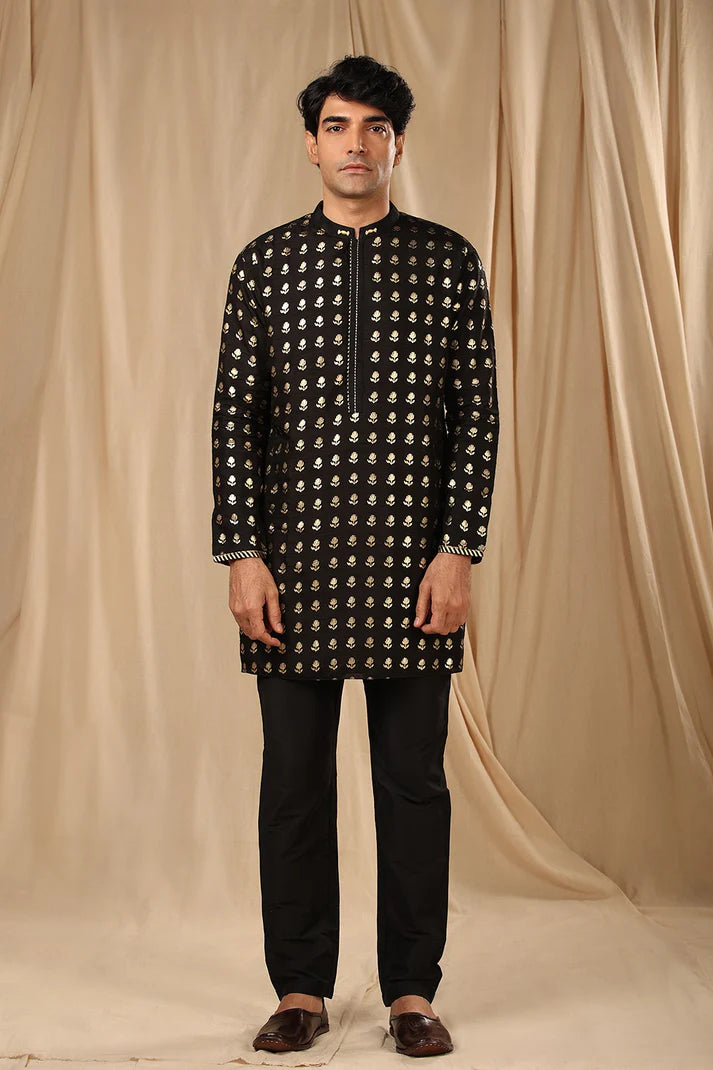 Black Wallflower Kurta