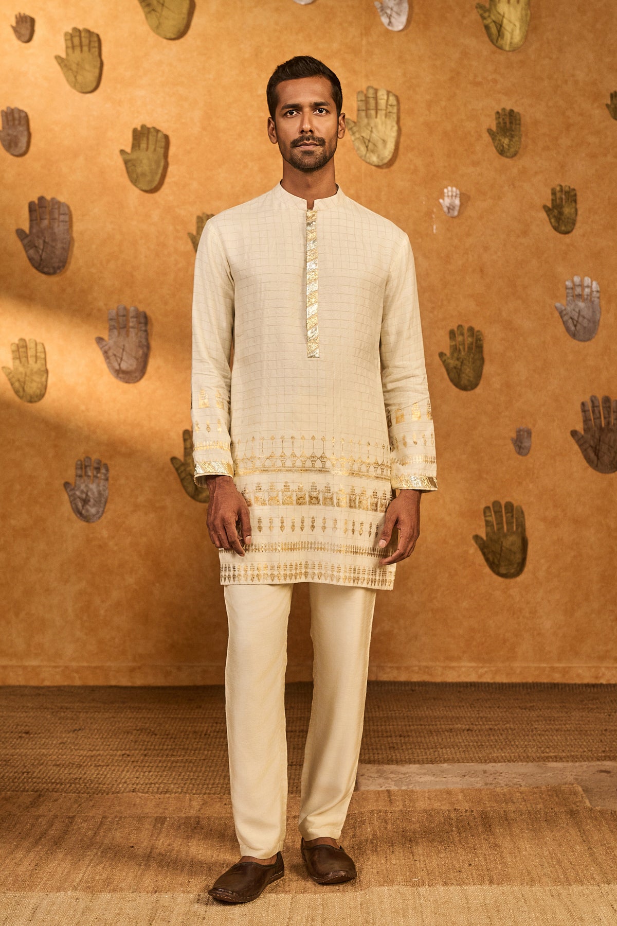 IVORY MIDAS TOUCH KURTA SET