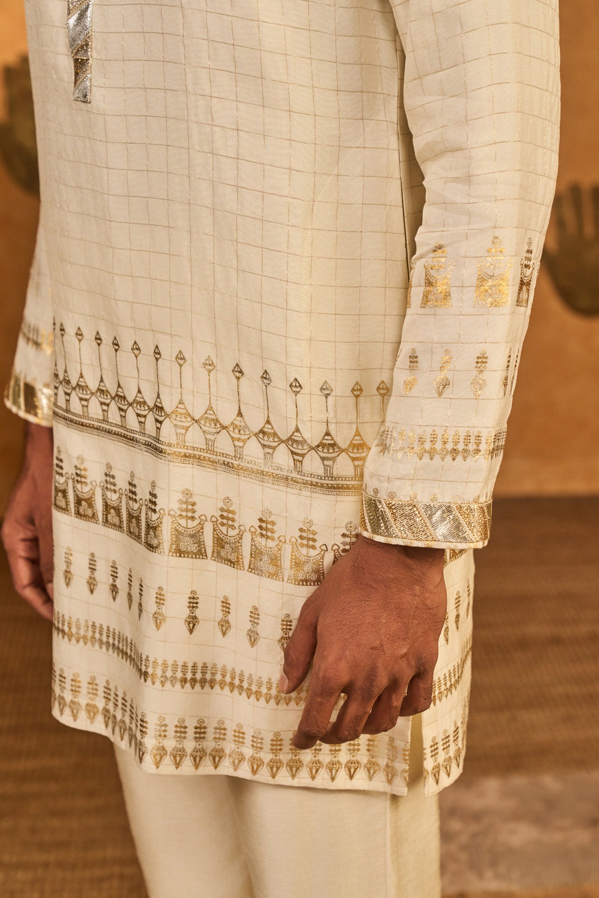 IVORY MIDAS TOUCH KURTA SET