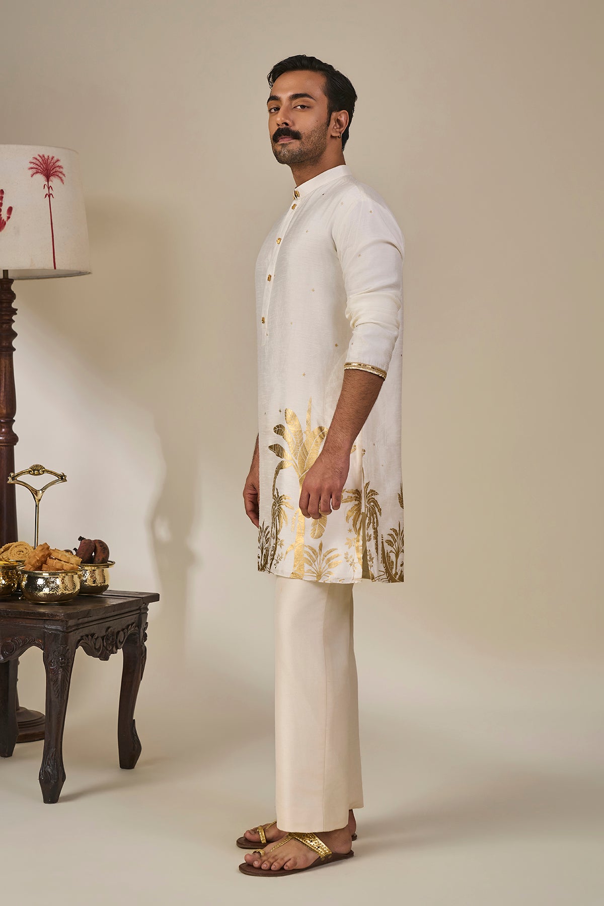 Ivory Backwater Postcard Kurta