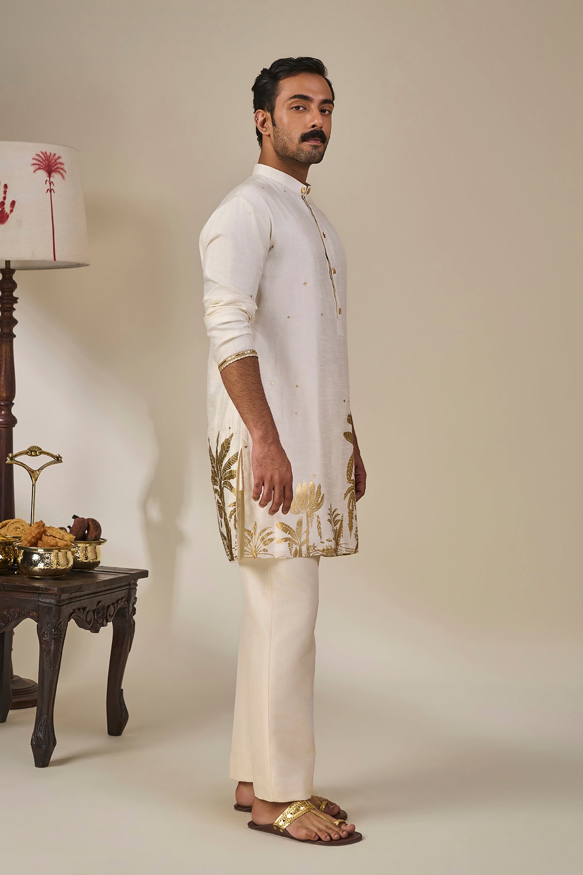 Ivory Backwater Postcard Kurta