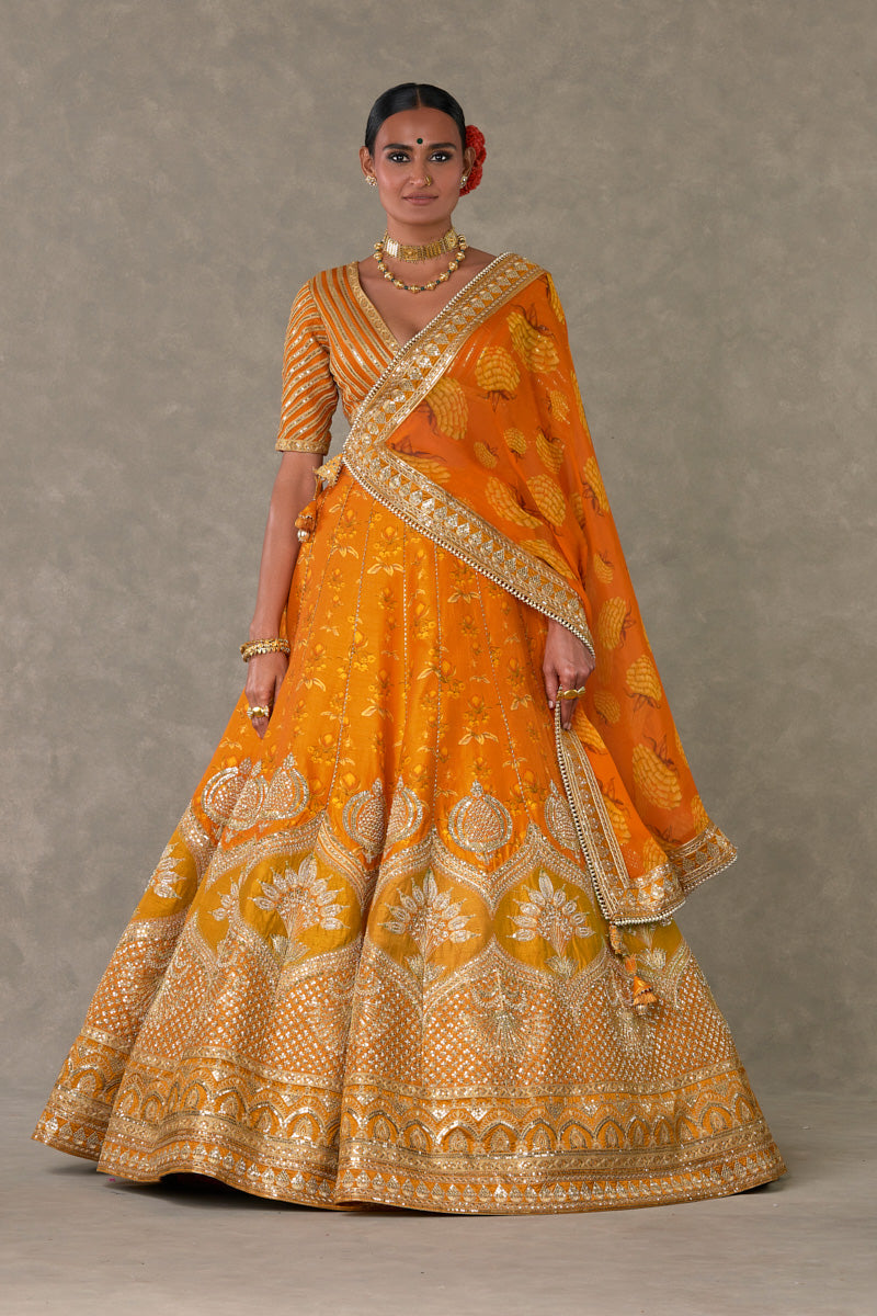 Rust Narangi-Bagh Lehenga Regular Price
