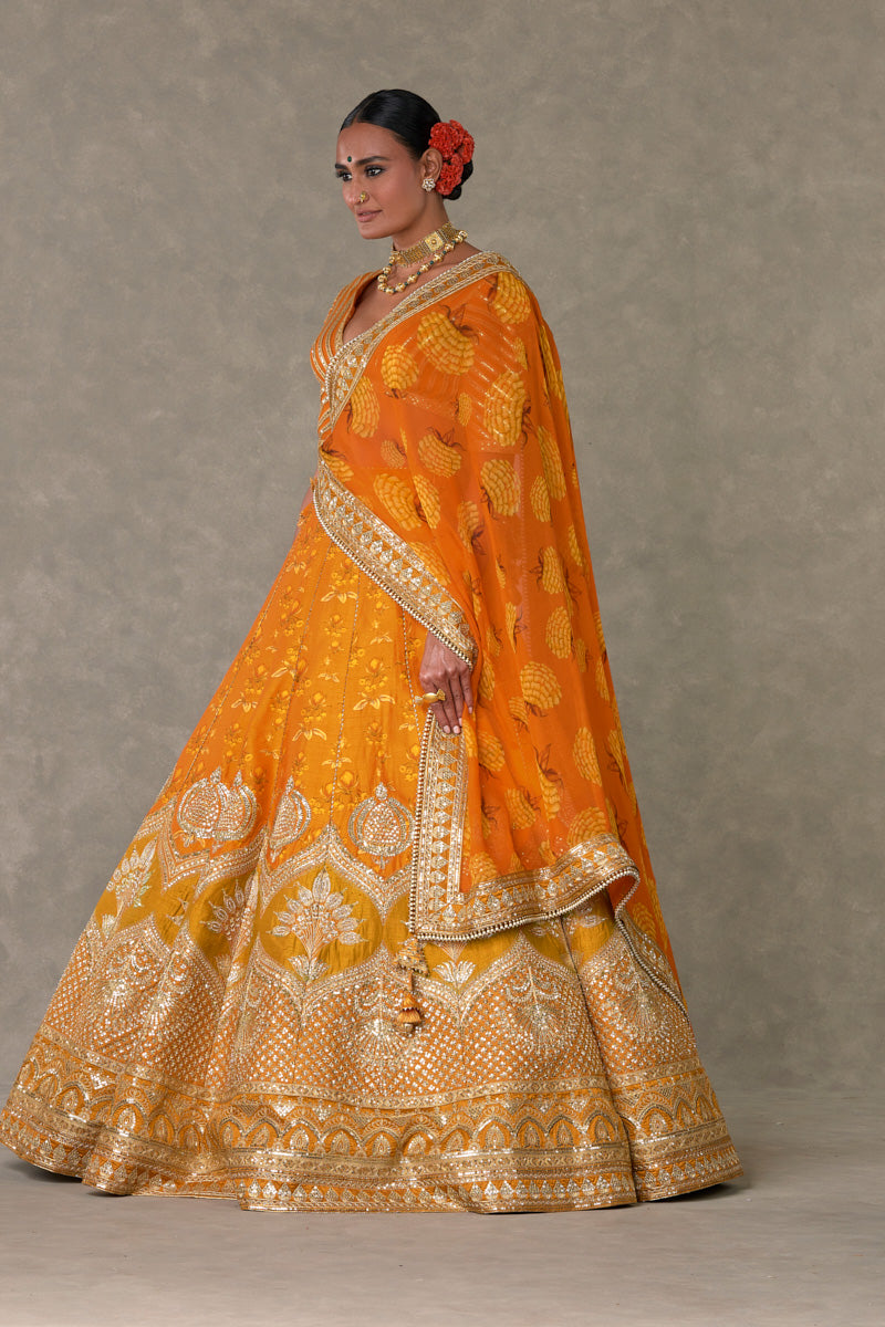 Rust Narangi-Bagh Lehenga Regular Price