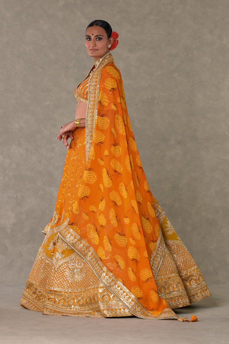 Rust Narangi-Bagh Lehenga Regular Price