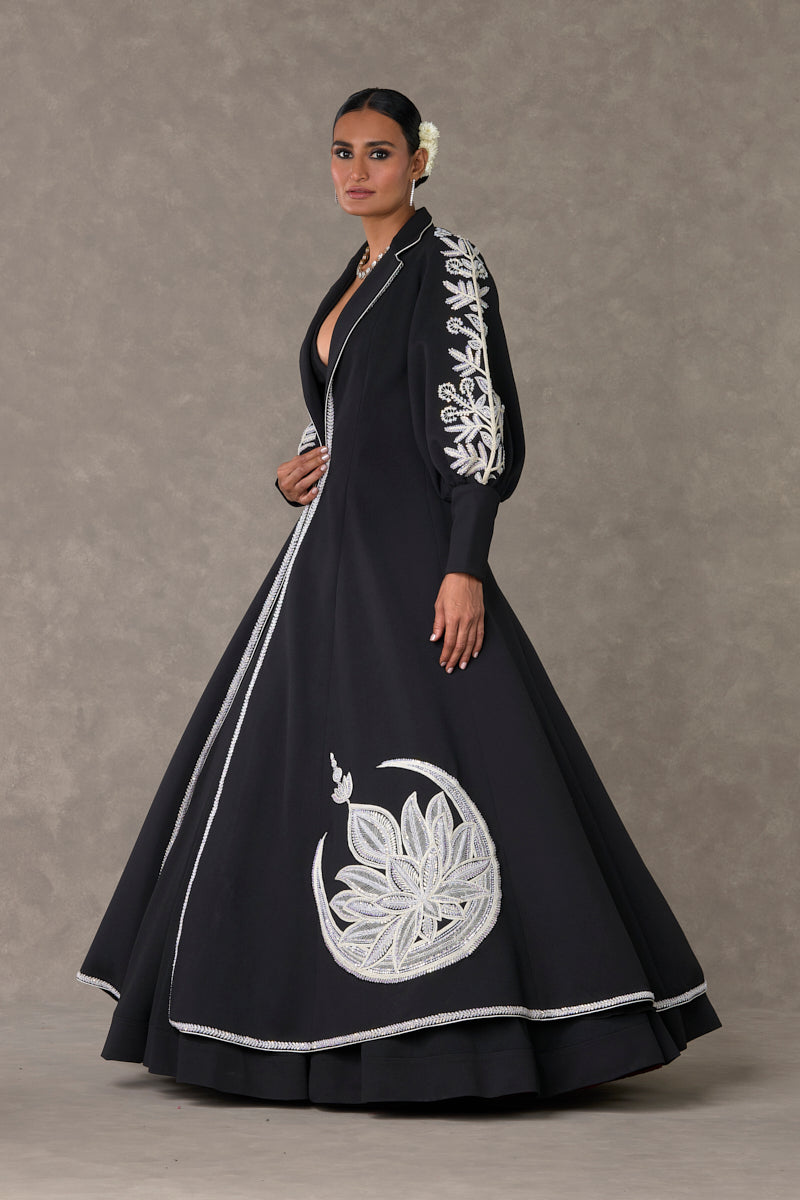 Black Chand Gown Set